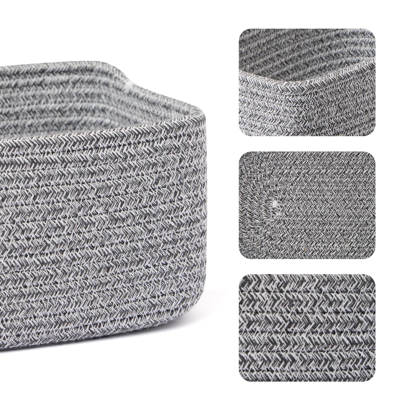Small Storage Baskets for Organizing (4 Count)