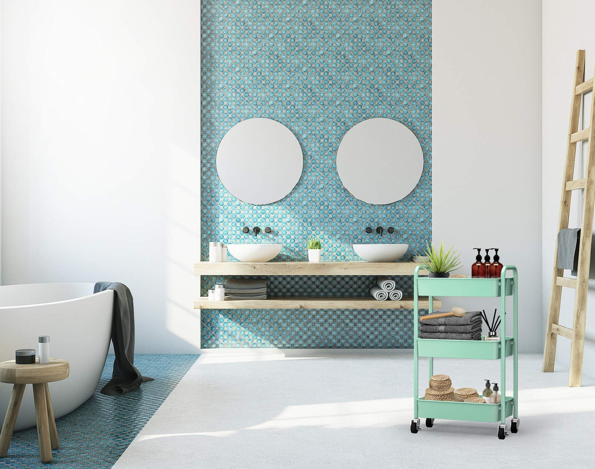 3 Tier Rolling Metal Storage Organizer