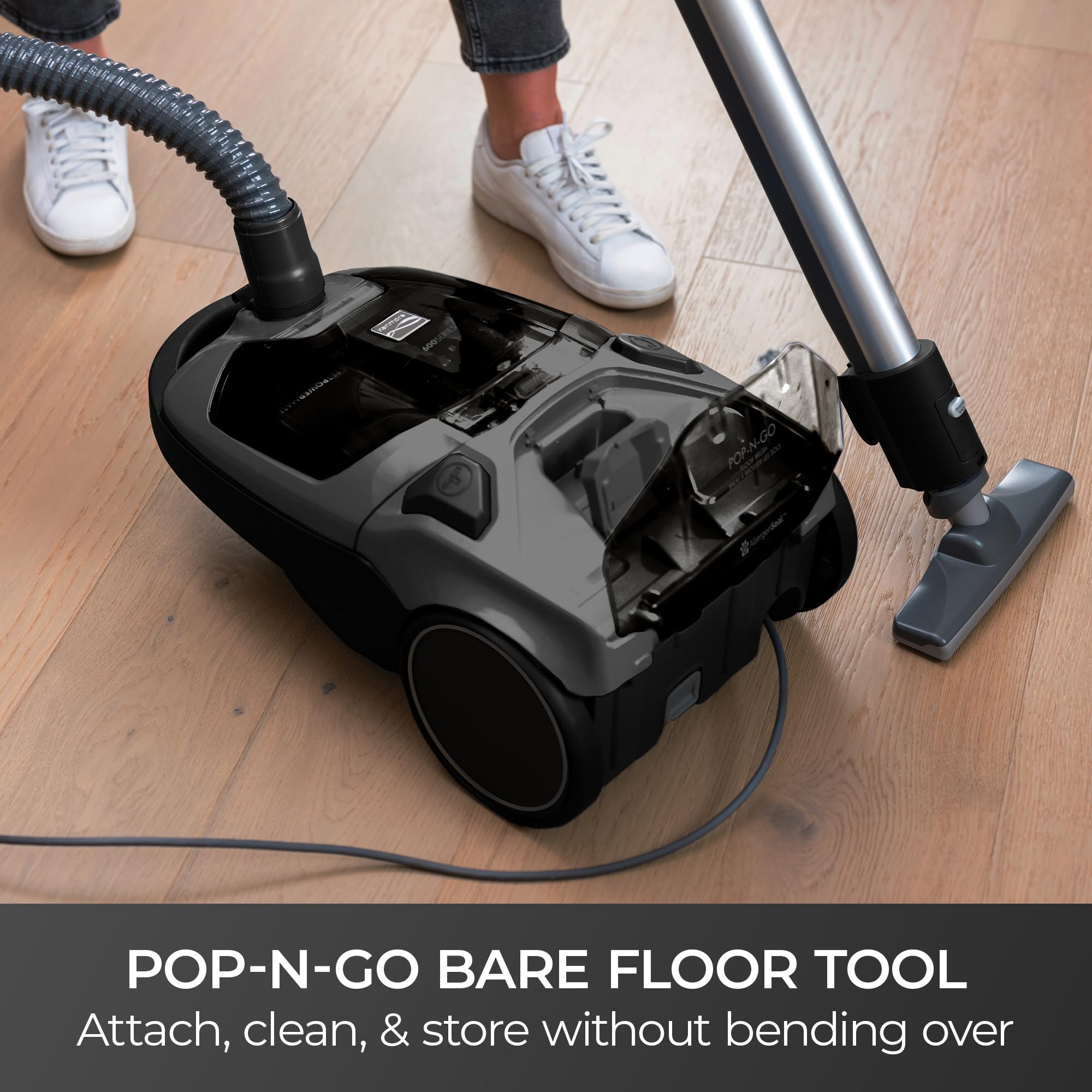600 Series Bagged Canister Vacuum with Hair Eliminator Brushroll