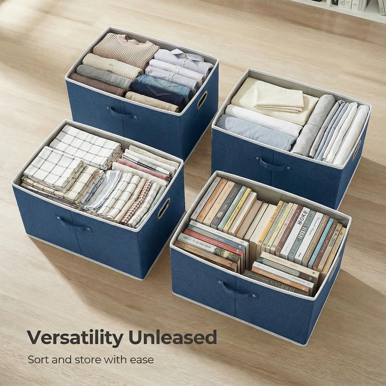 Storage Bins with Lids [3 (3 Count)