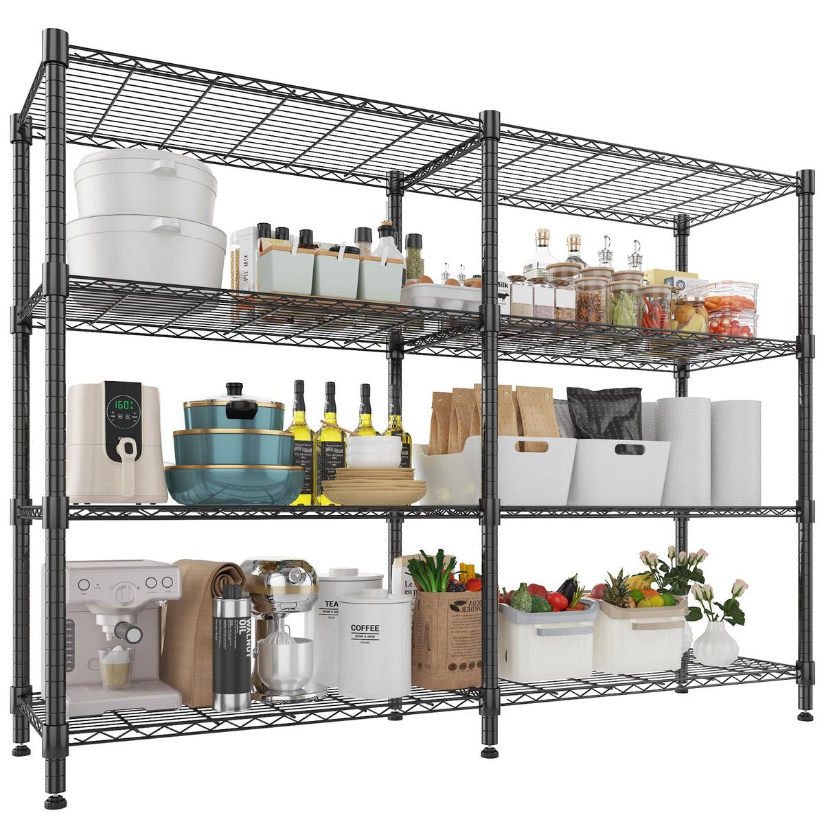 4 Tier Metal Shelving