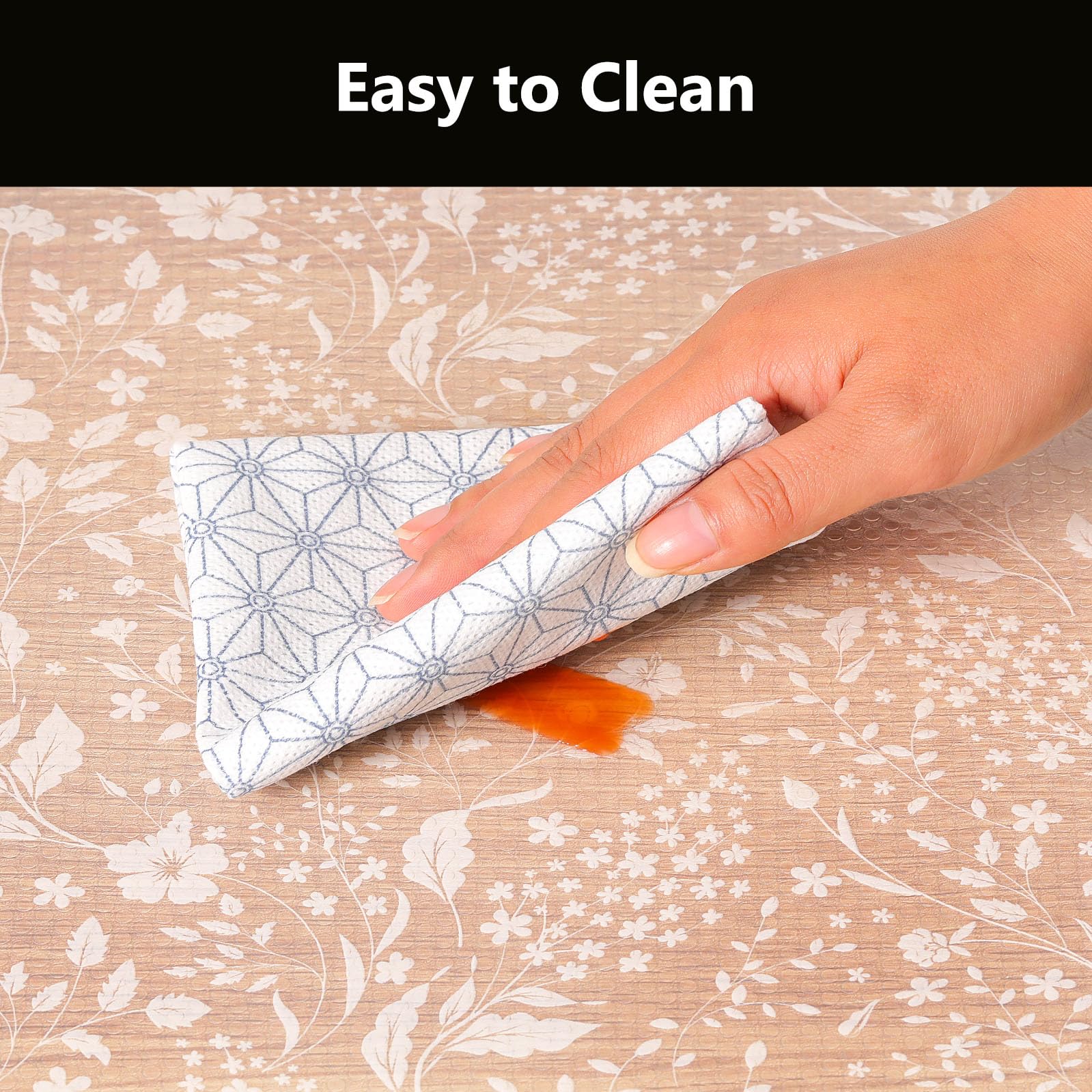 Shelf Liner for Kitchen Cabinets (10 Sq Ft)