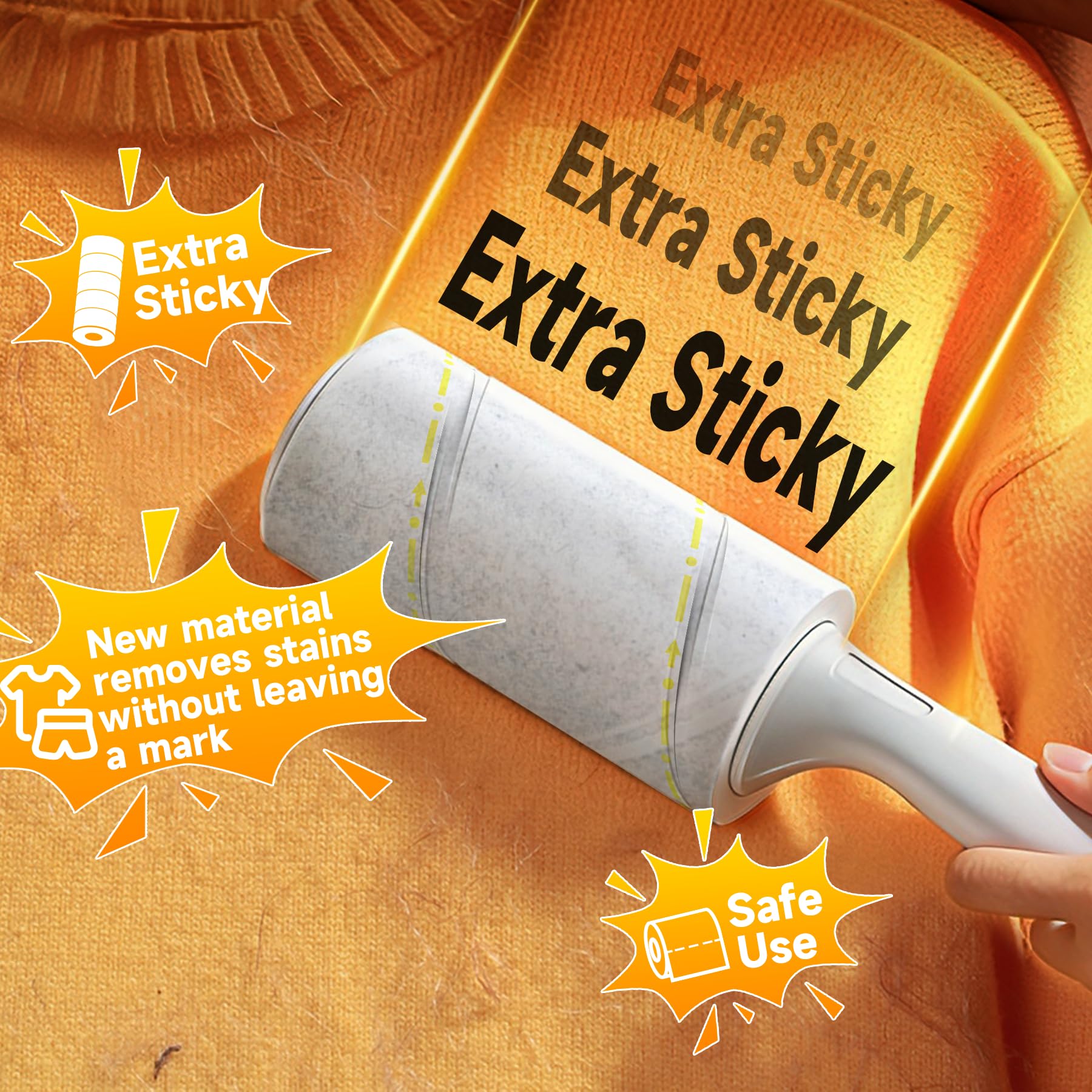 Extra Sticky Lint Roller for Pet Hair (800 Count)