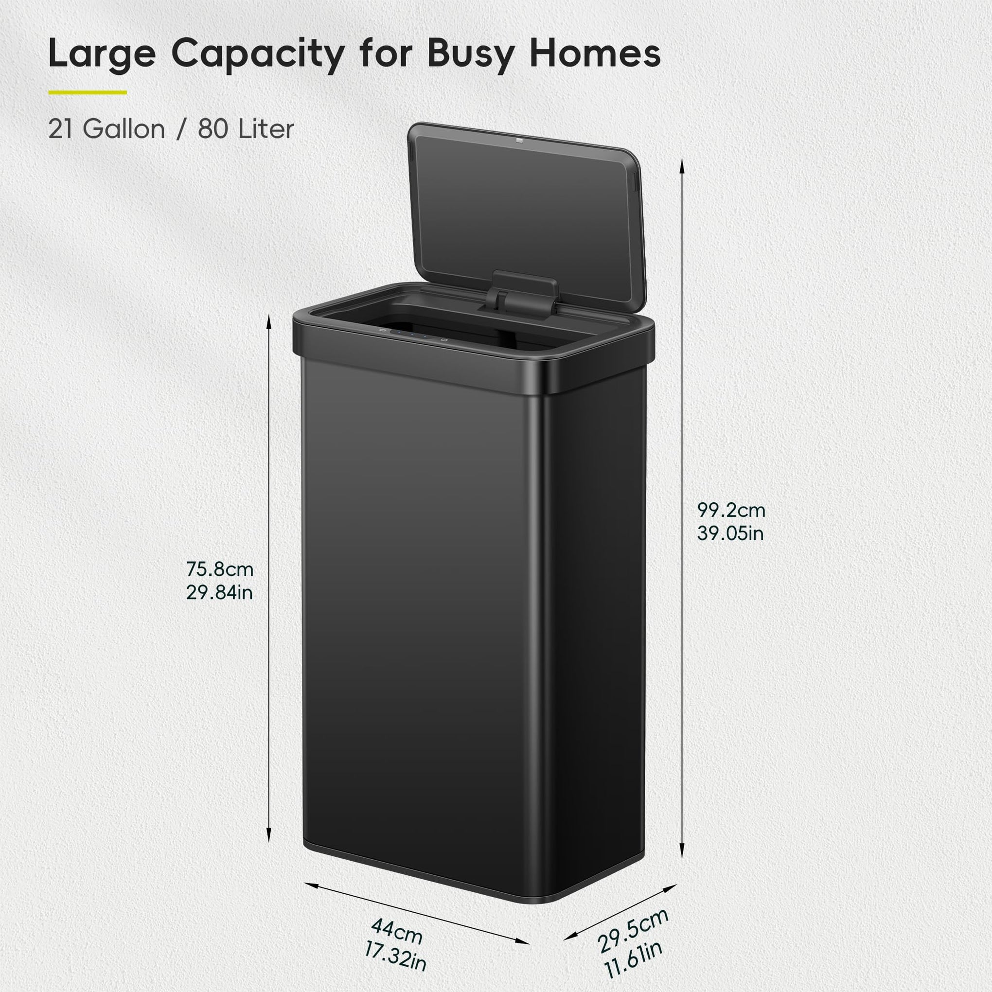 Nova Sensor Trash Can or Recycling Bin