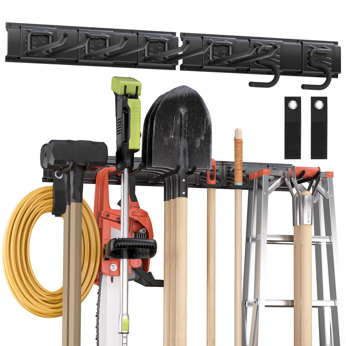 Heavy Duty Garden Tool Organizer Metal Wall Mount
