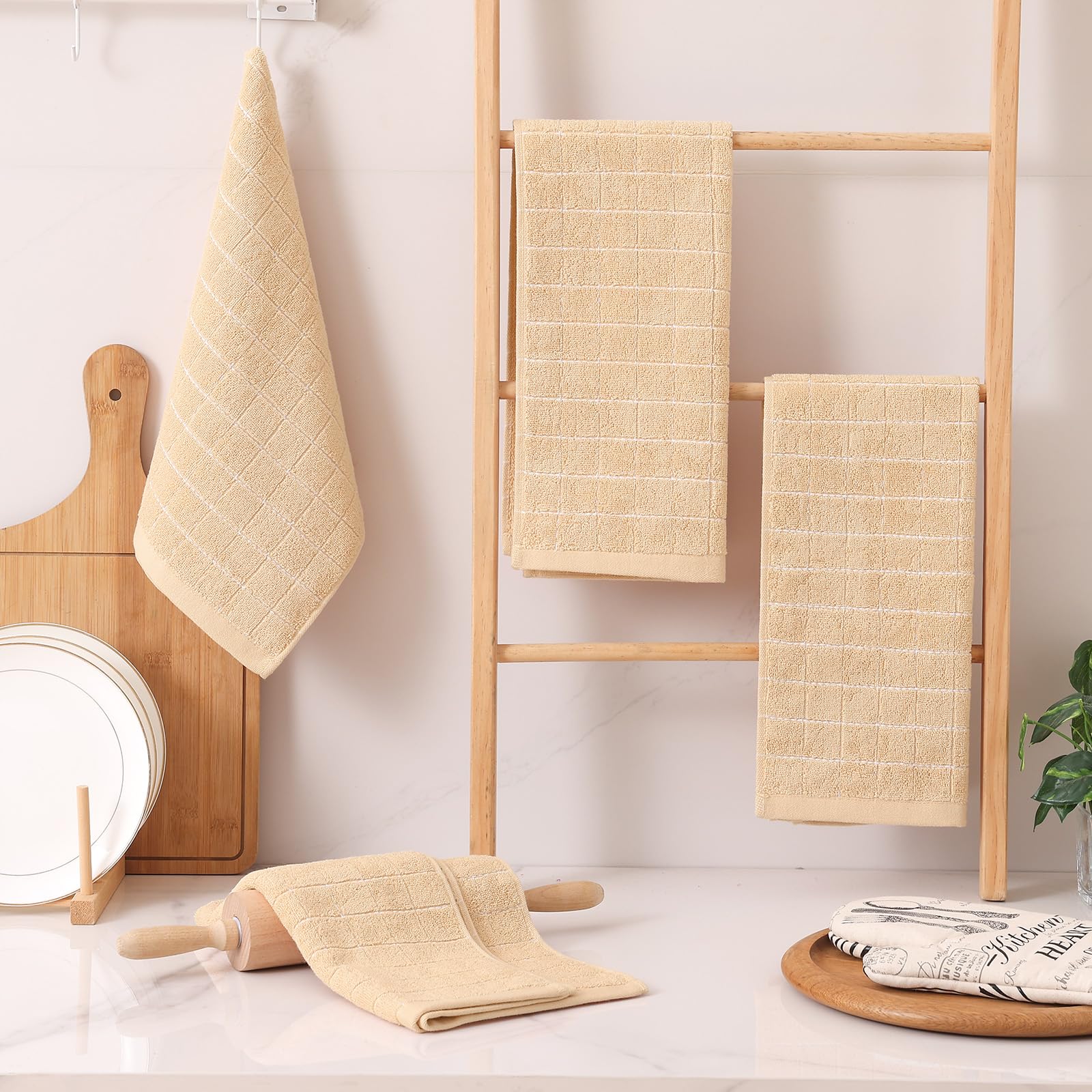 100% Cotton Terry Kitchen Towels (8 Count)