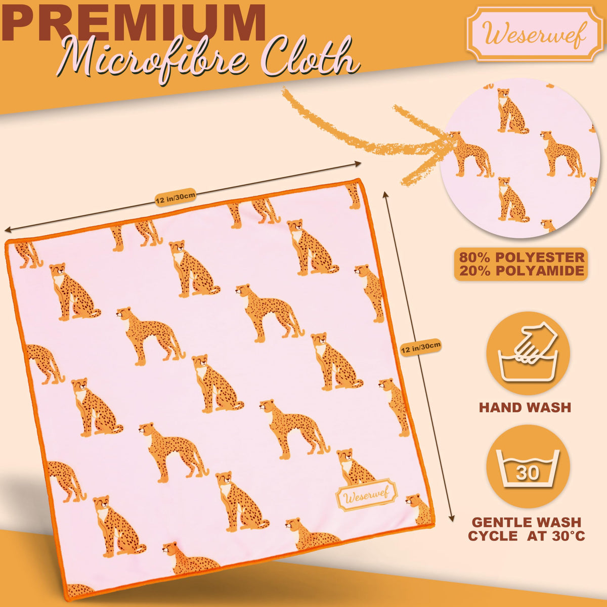 Design Microfiber Glasses Cleaning Cloth