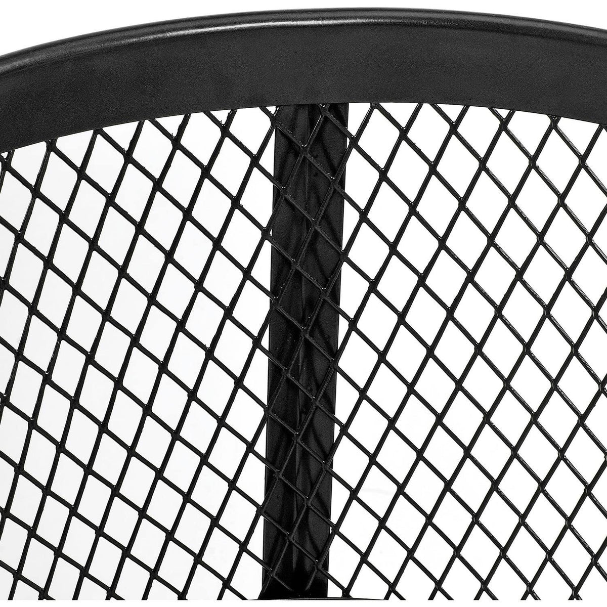 Outdoor Metal Trash Container Black