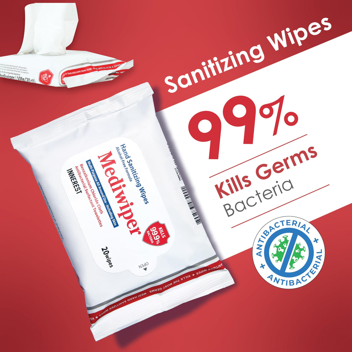 Mediwiper 20 Count Alcohol (100 Count)