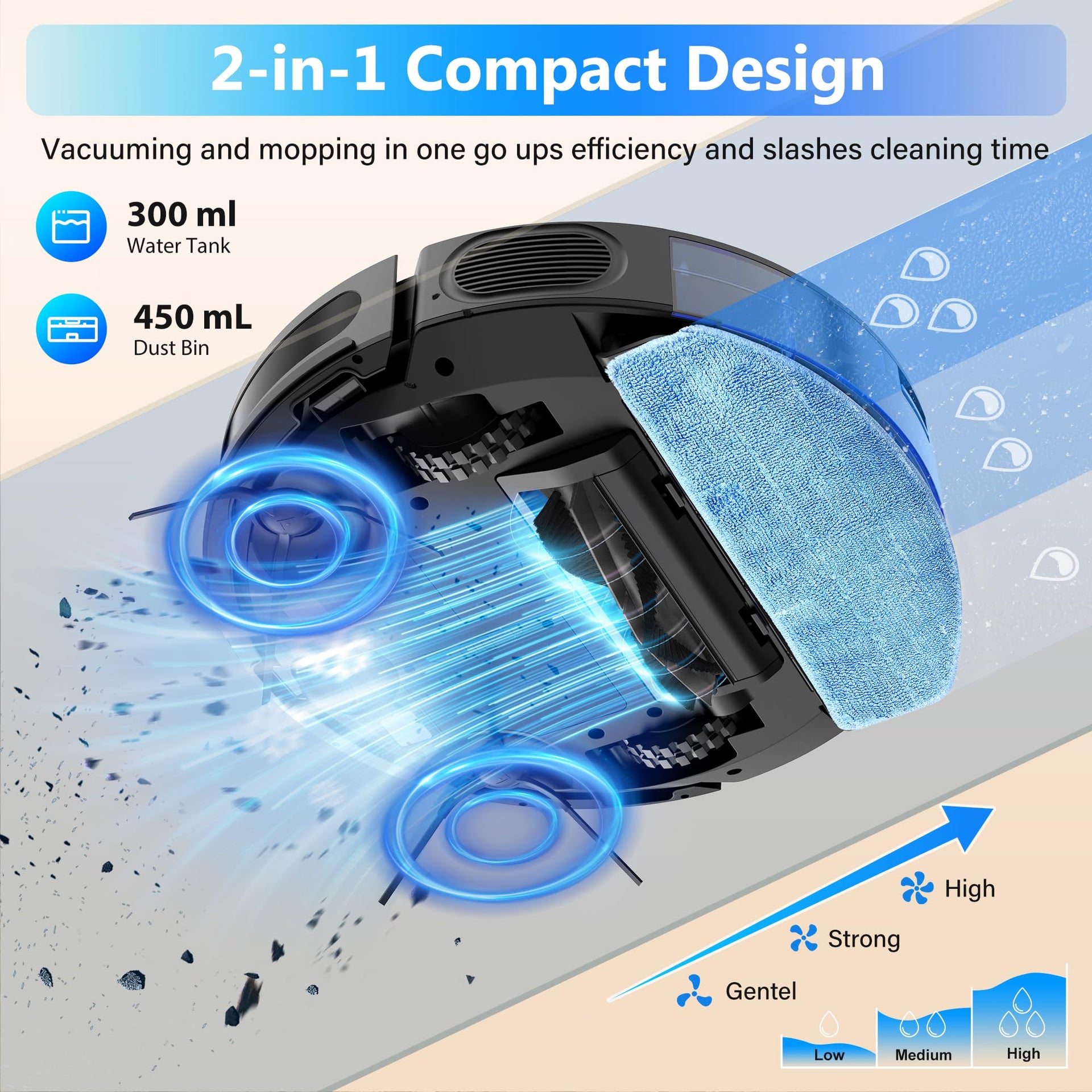 Robot Vacuum and Mop Combo