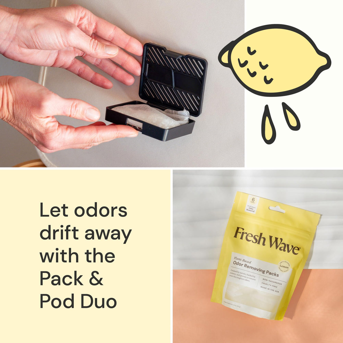 Odor Eliminating Packs (6 Count)