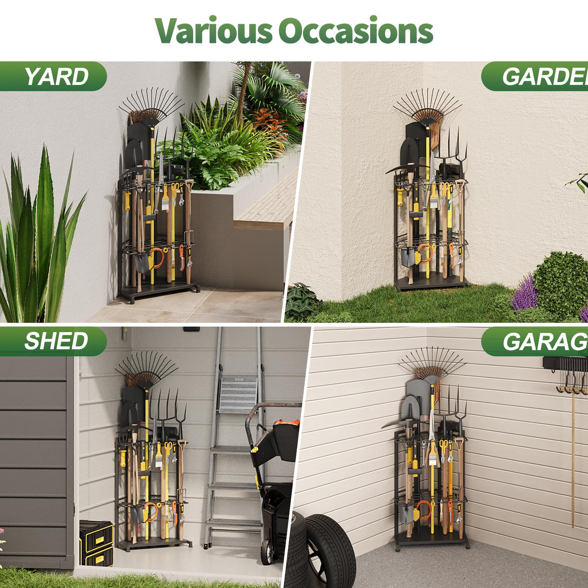 Garden Tool Organizer for Corner