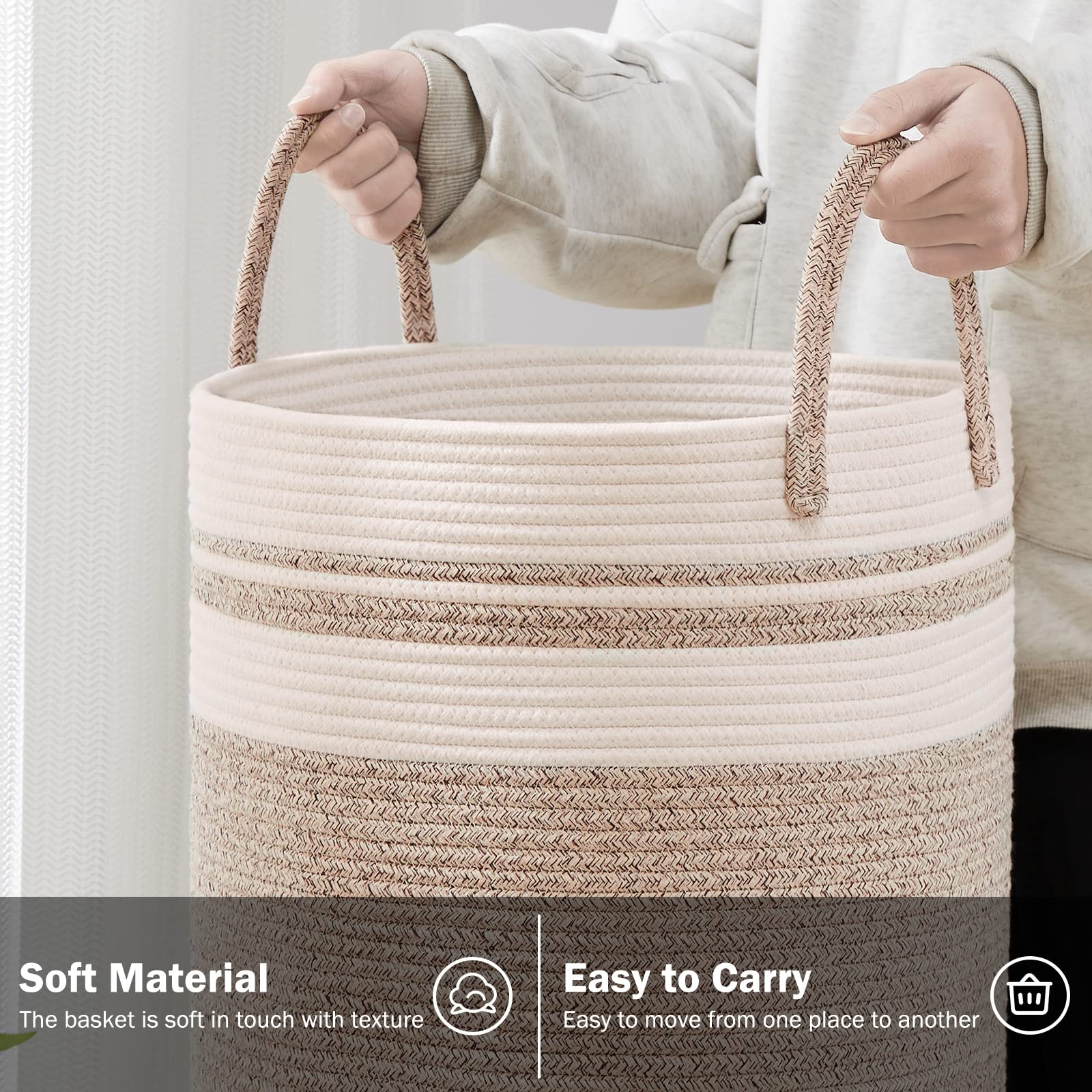 Woven Laundry Hamper Basket