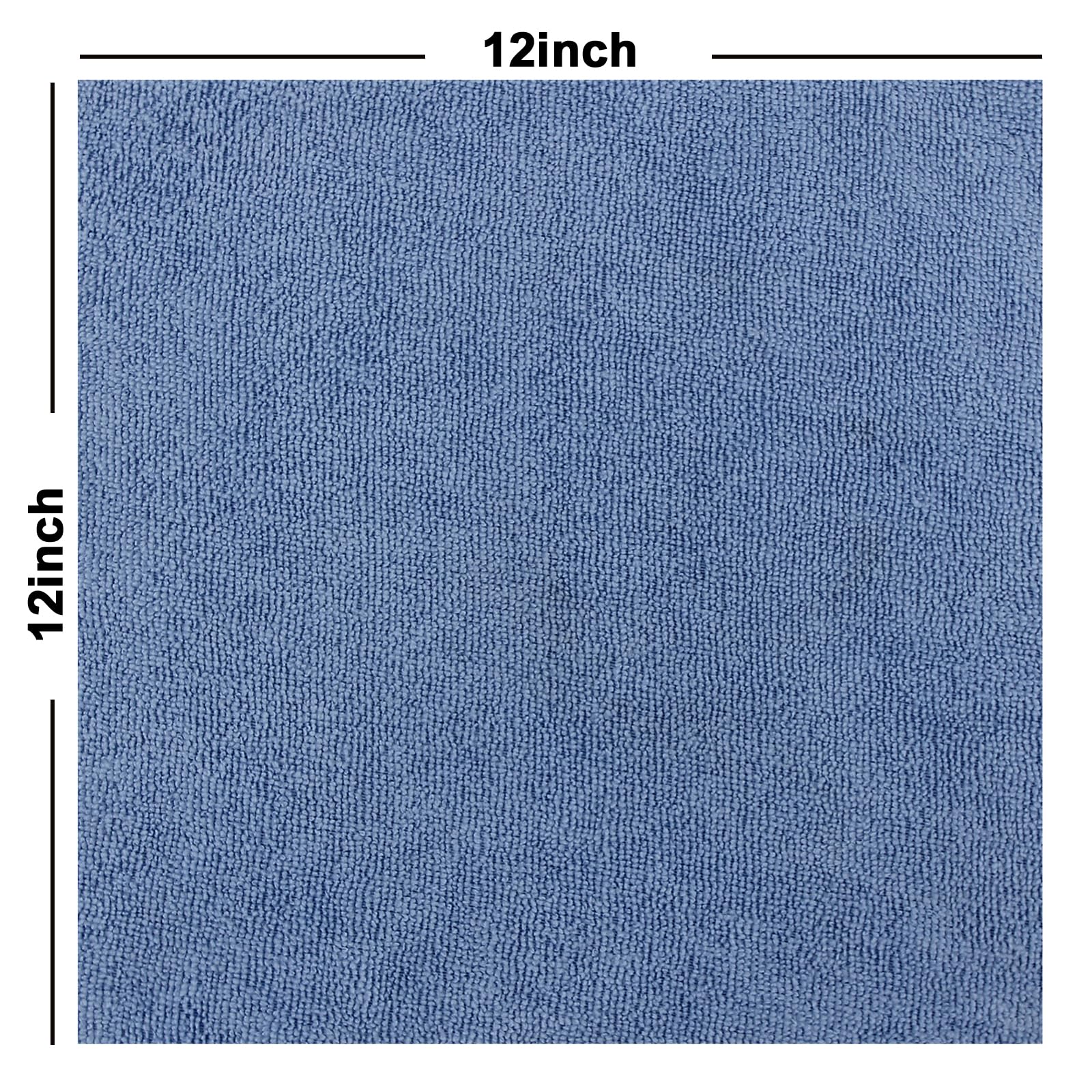 50PK Profesional Resuable Lint Free Microfiber Edgeless Cleaning Cloth Cleaning Rags (50 Count)
