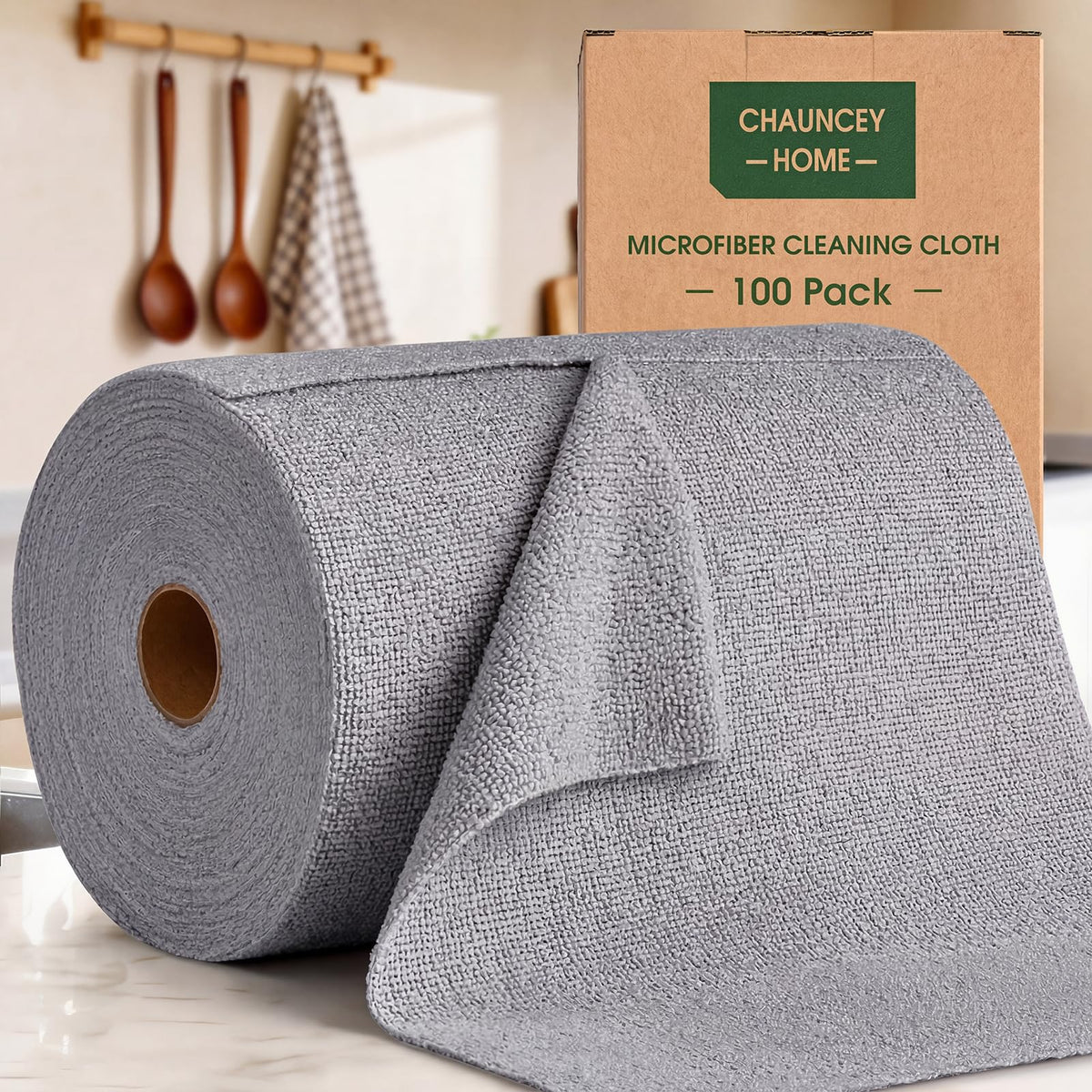 Microfiber Cleaning Cloth Roll (100 Count)
