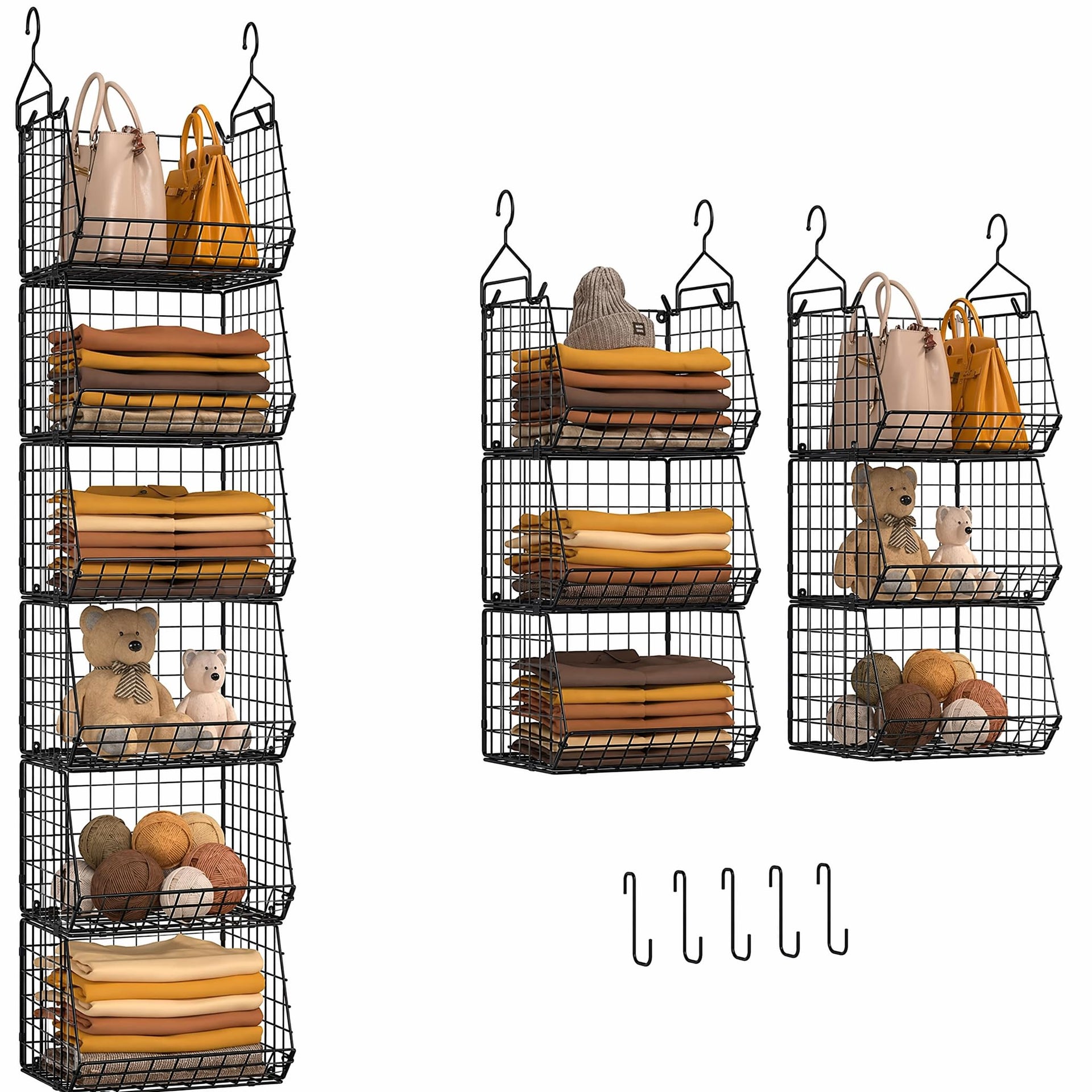 6 Tier Closet Hanging Organizer (6 Count)
