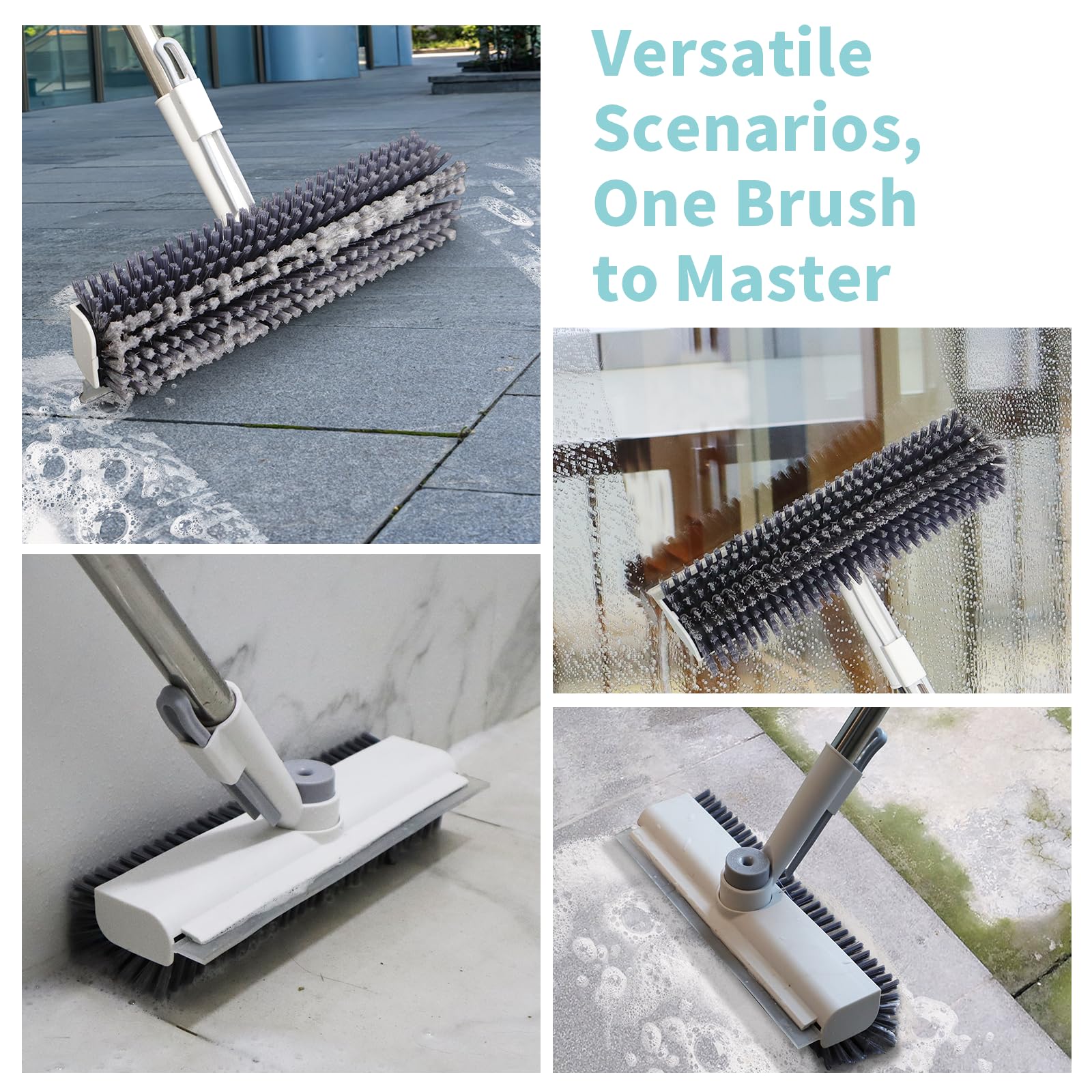 Floor Scrub Brush with Long Handle