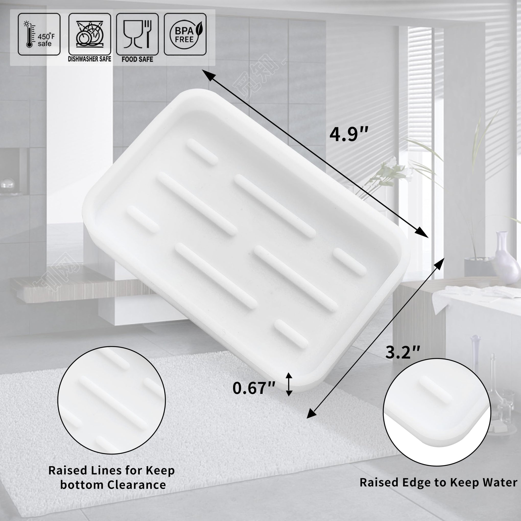 Silicone Kitchen Sink Organizer Tray for Multiple Usage