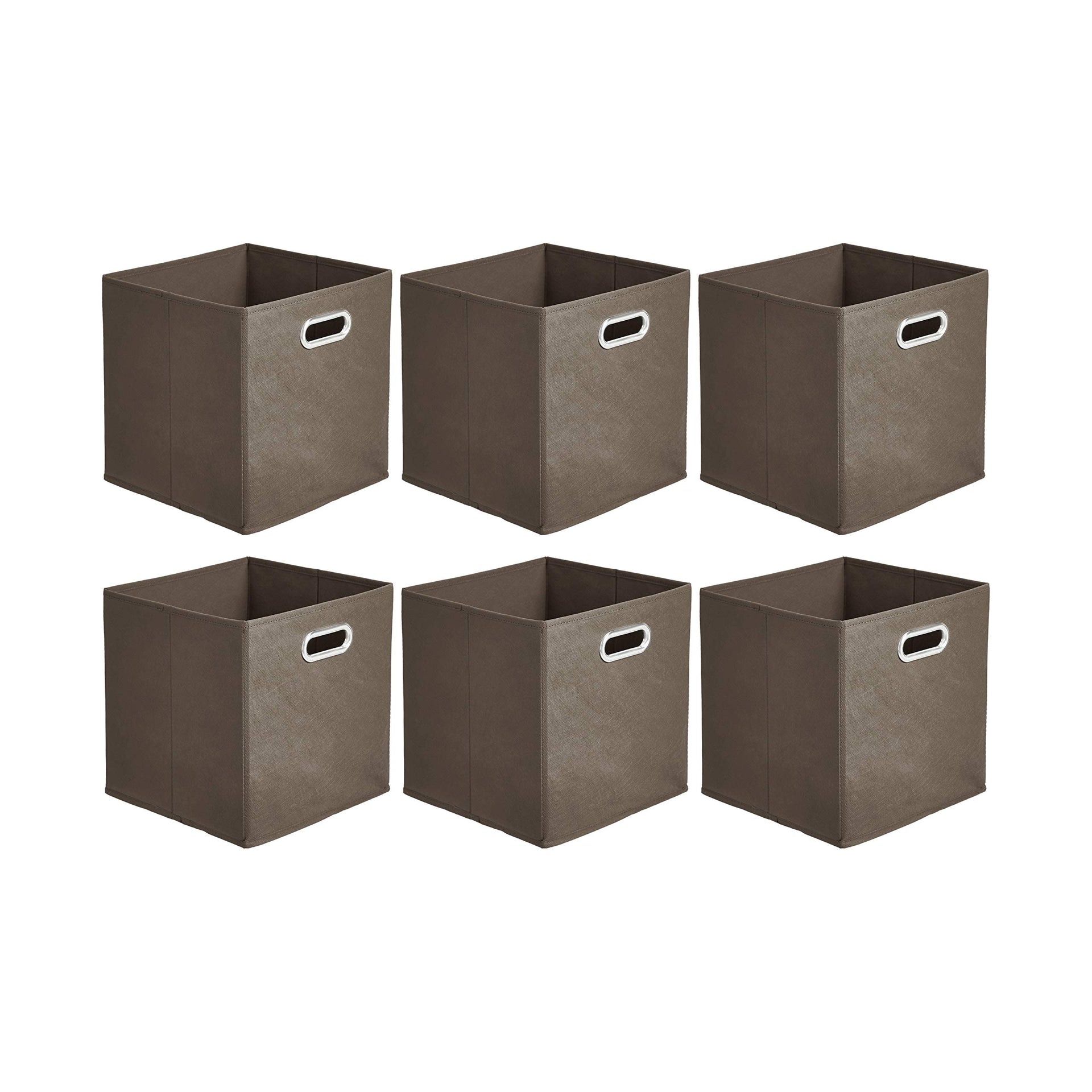 Collapsible Fabric Storage Bins with Handle (6 Count)