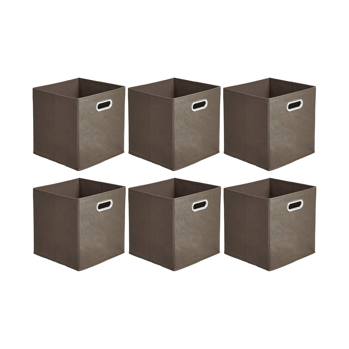 Collapsible Fabric Storage Bins with Handle (6 Count)