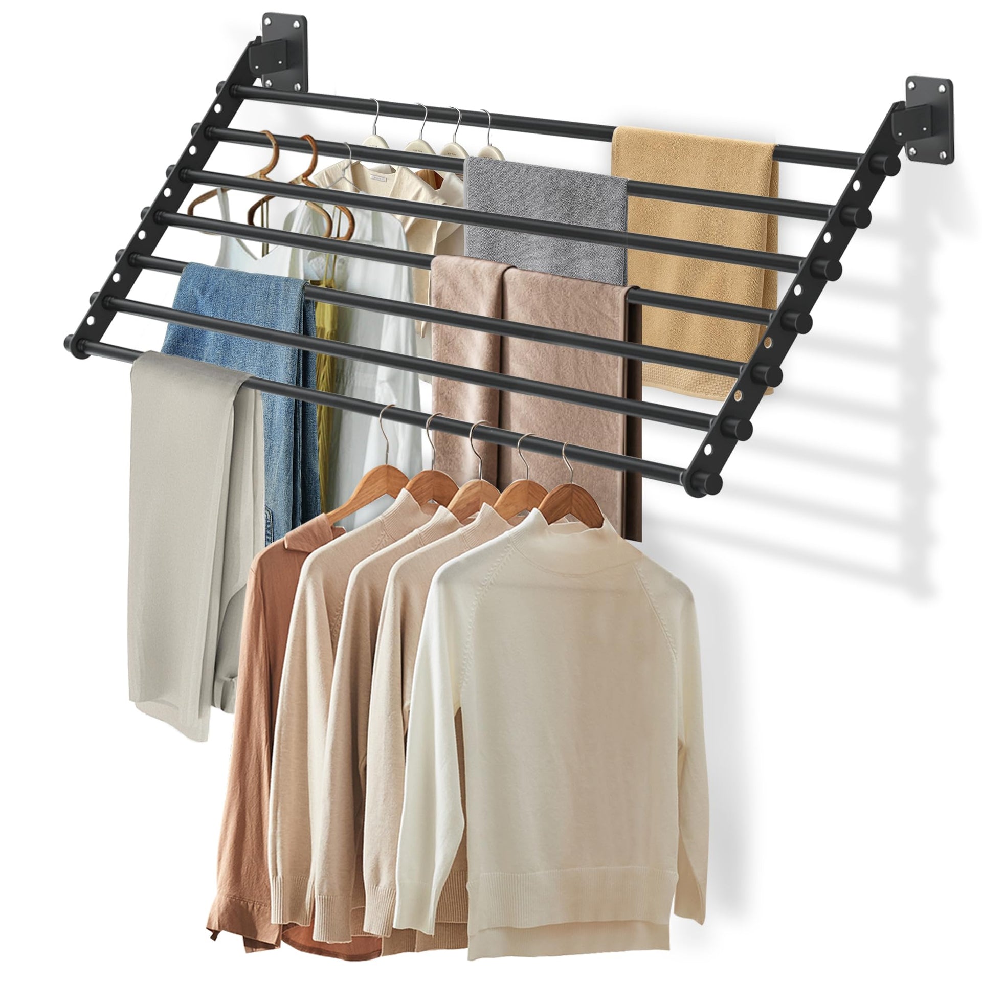 Wall Mounted Clothes Drying Rack 43 Inch