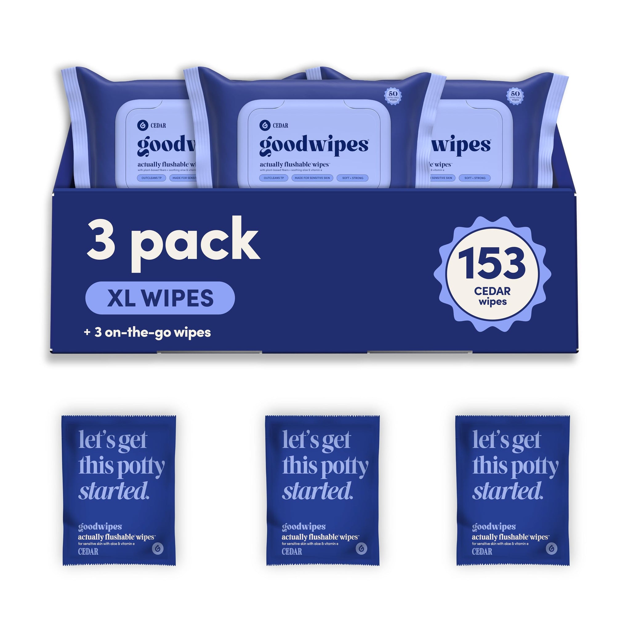 Flushable Wipes (150 Count)