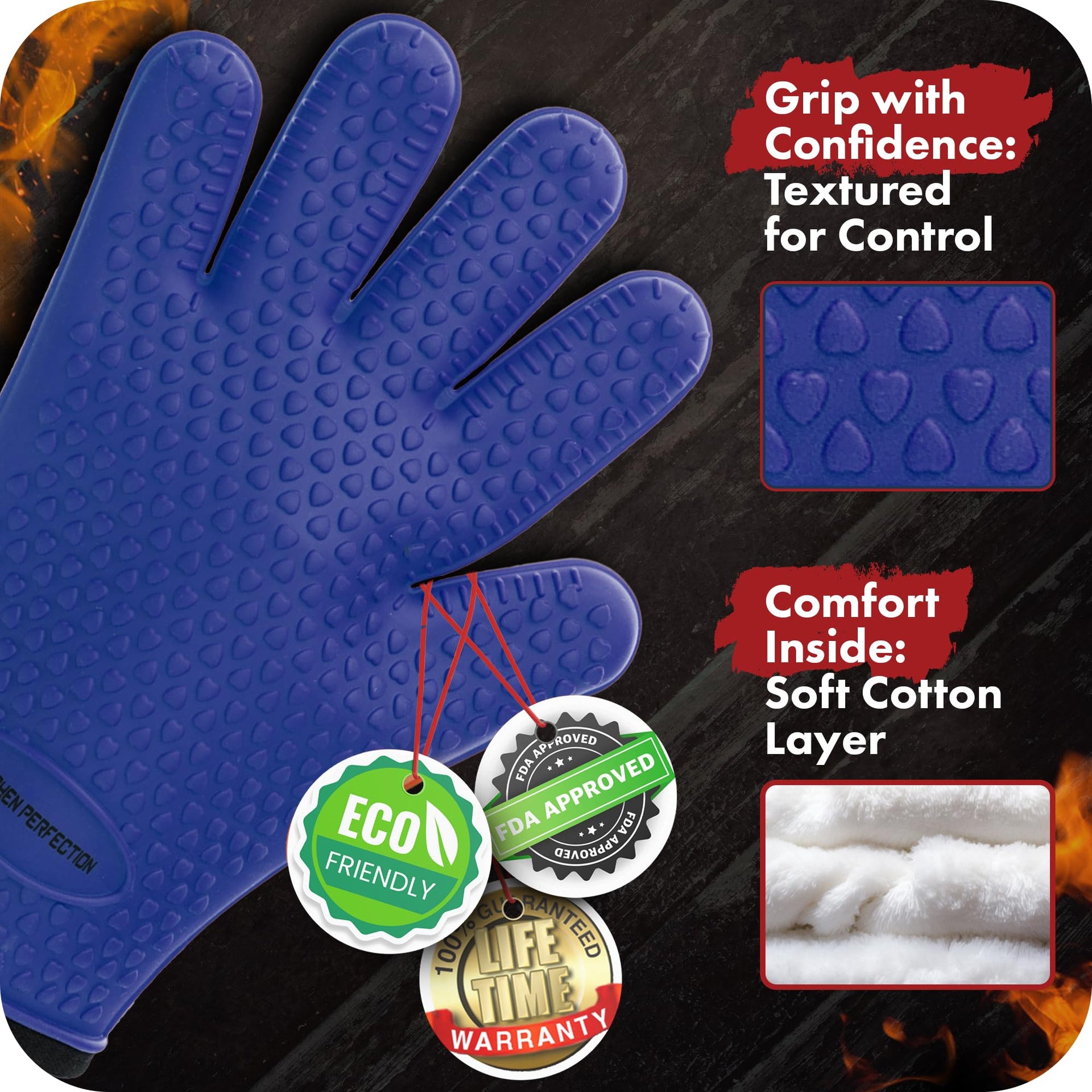 Silicone Smoker BBQ Gloves