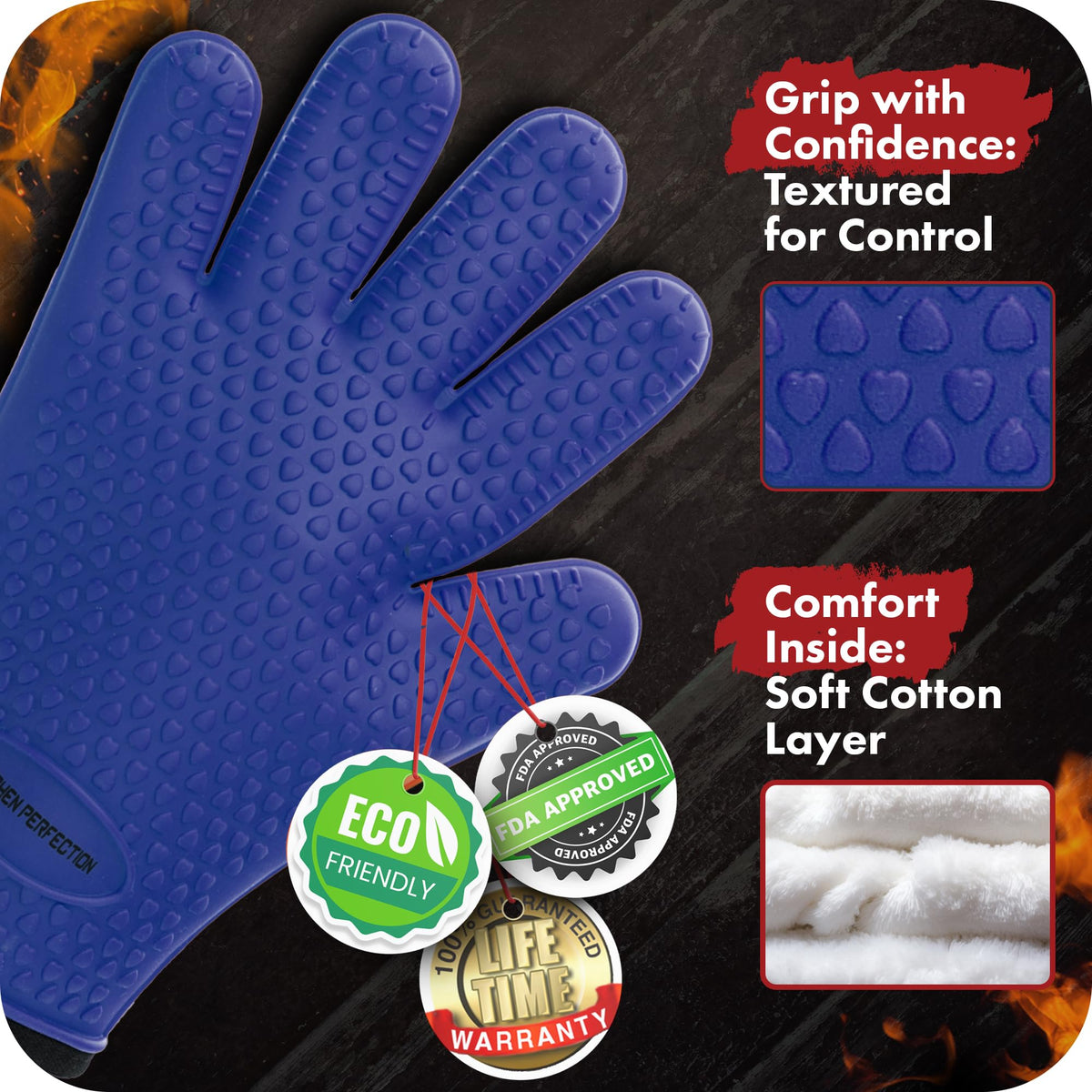 Silicone Smoker BBQ Gloves