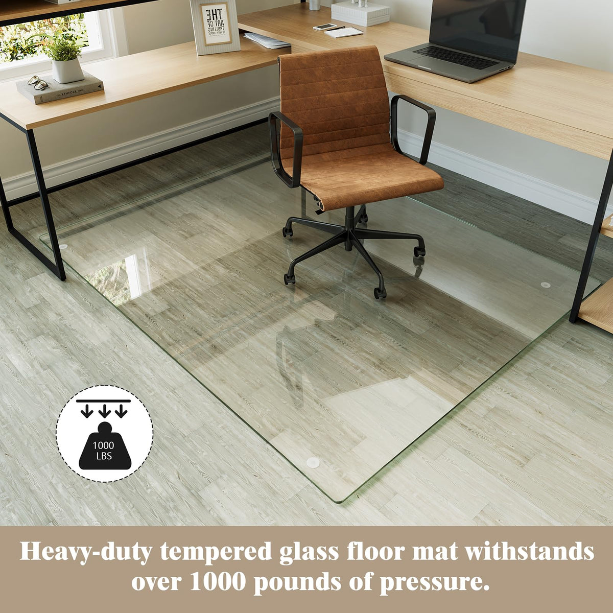 48" x 60" Office Chair Mat for Hardwood Floors & Carpets