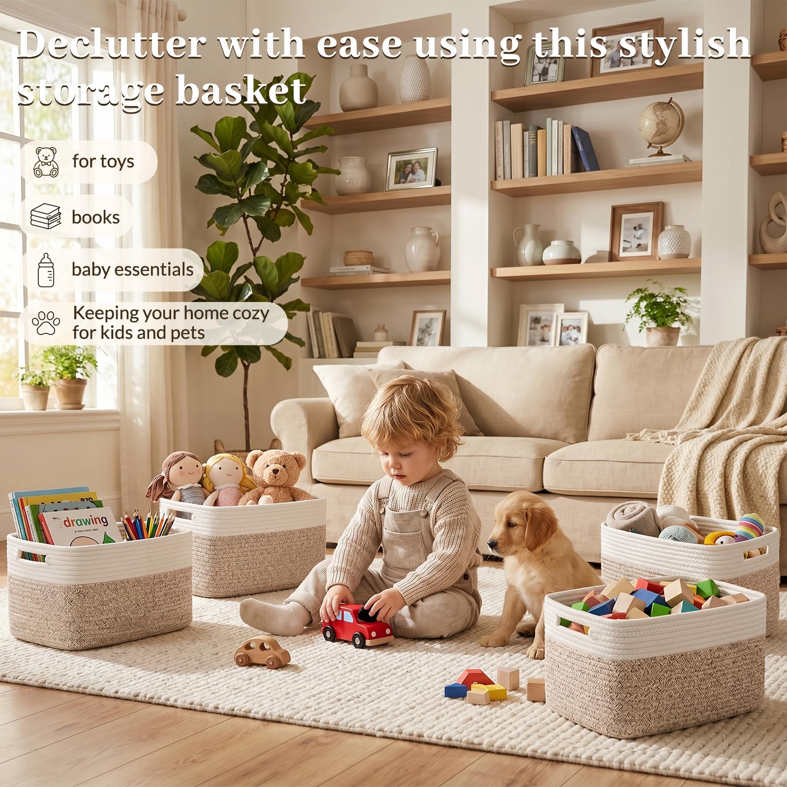 4 Pack Storage Basket (4 Count)