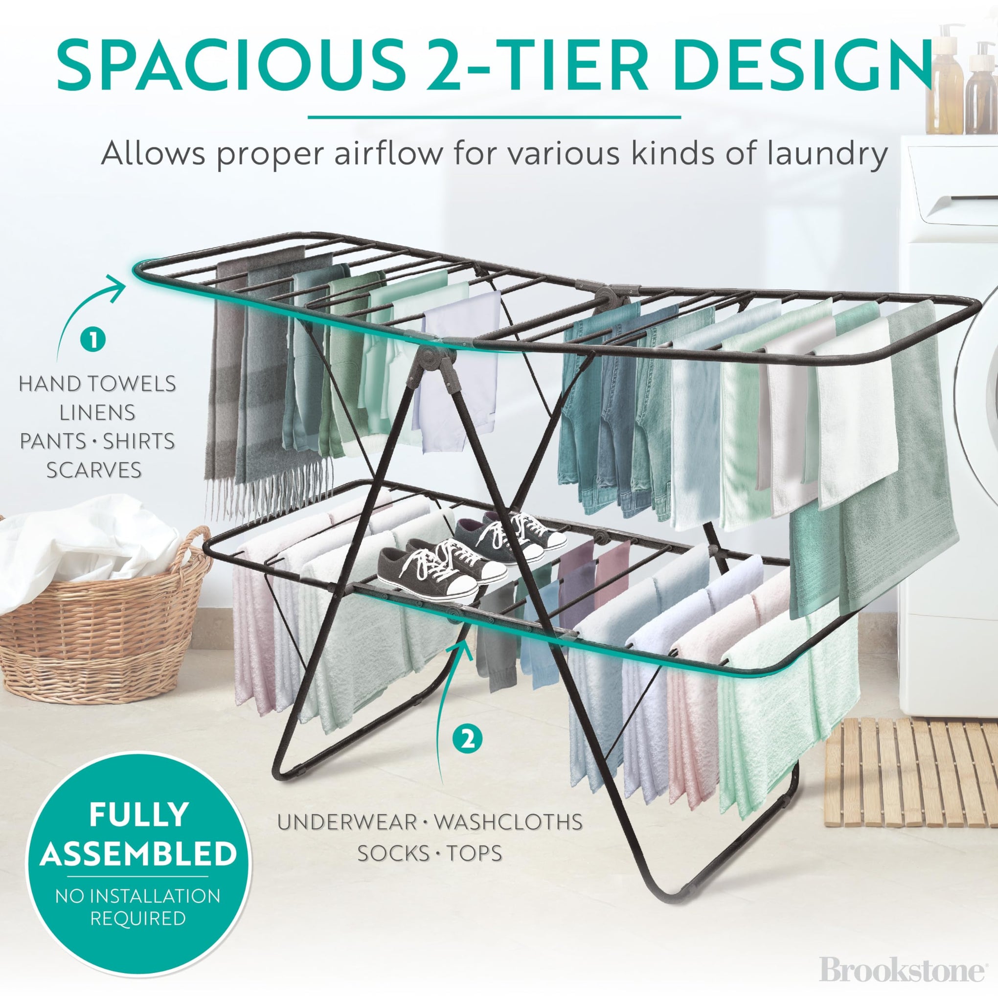 2 Tier Folding Rack
