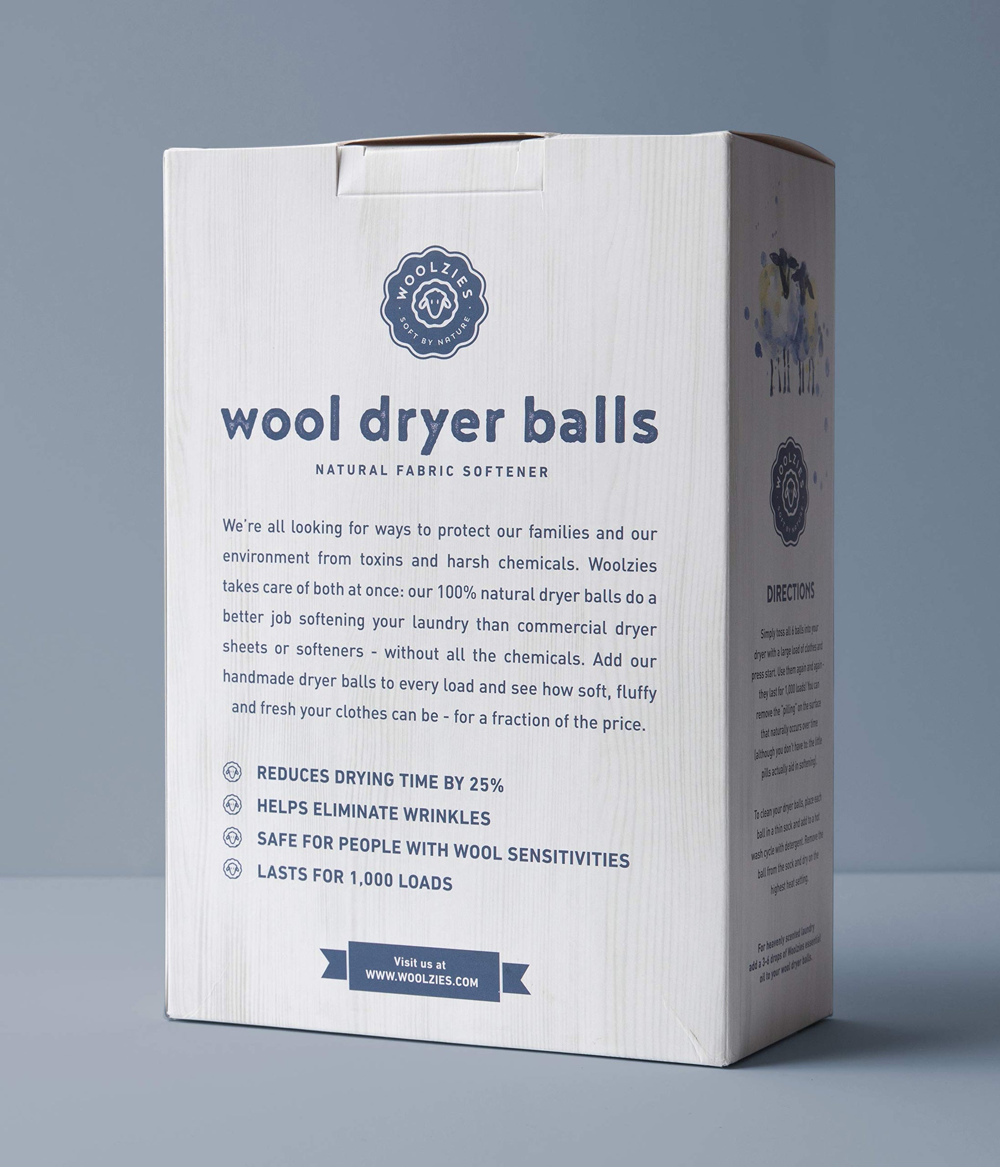 Wool Dryer Balls Organic (6 Count)