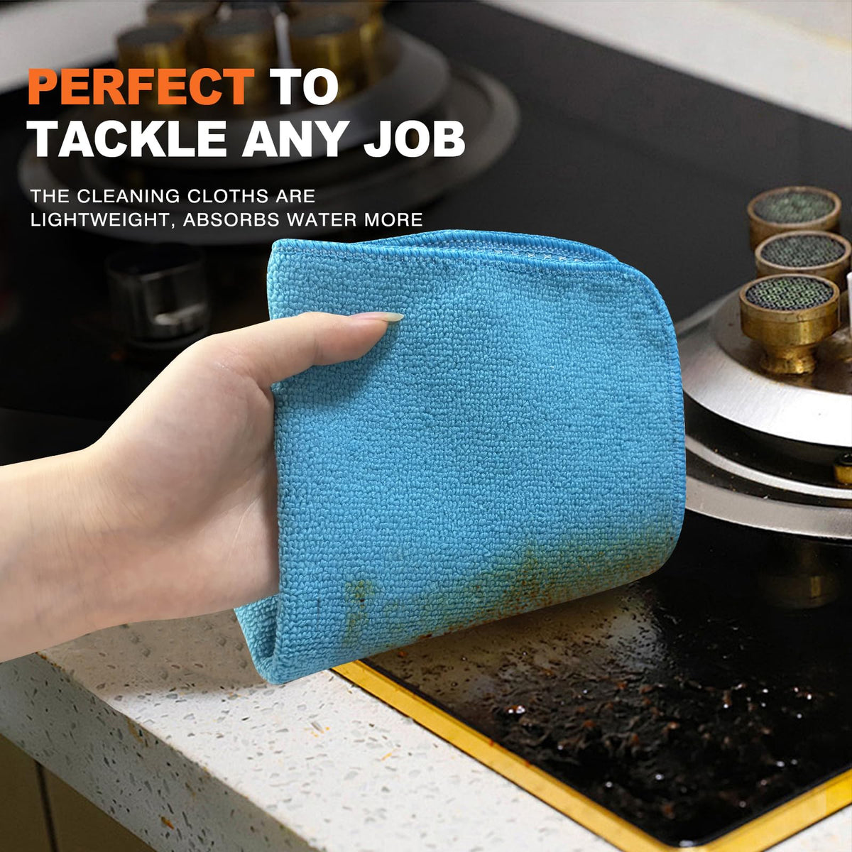 Dish Cloths for Washing Dishes with Scrub Side (9 Count)