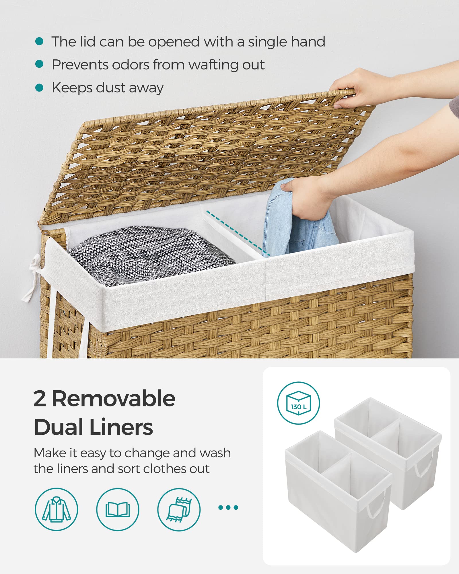 Laundry Hamper with Lid - ModHome Supplies