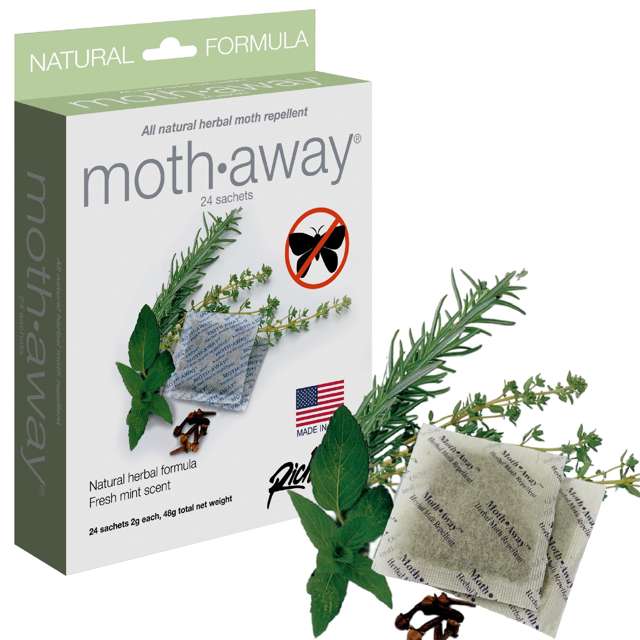 Homewares Moth Away Sachets (24 Count)