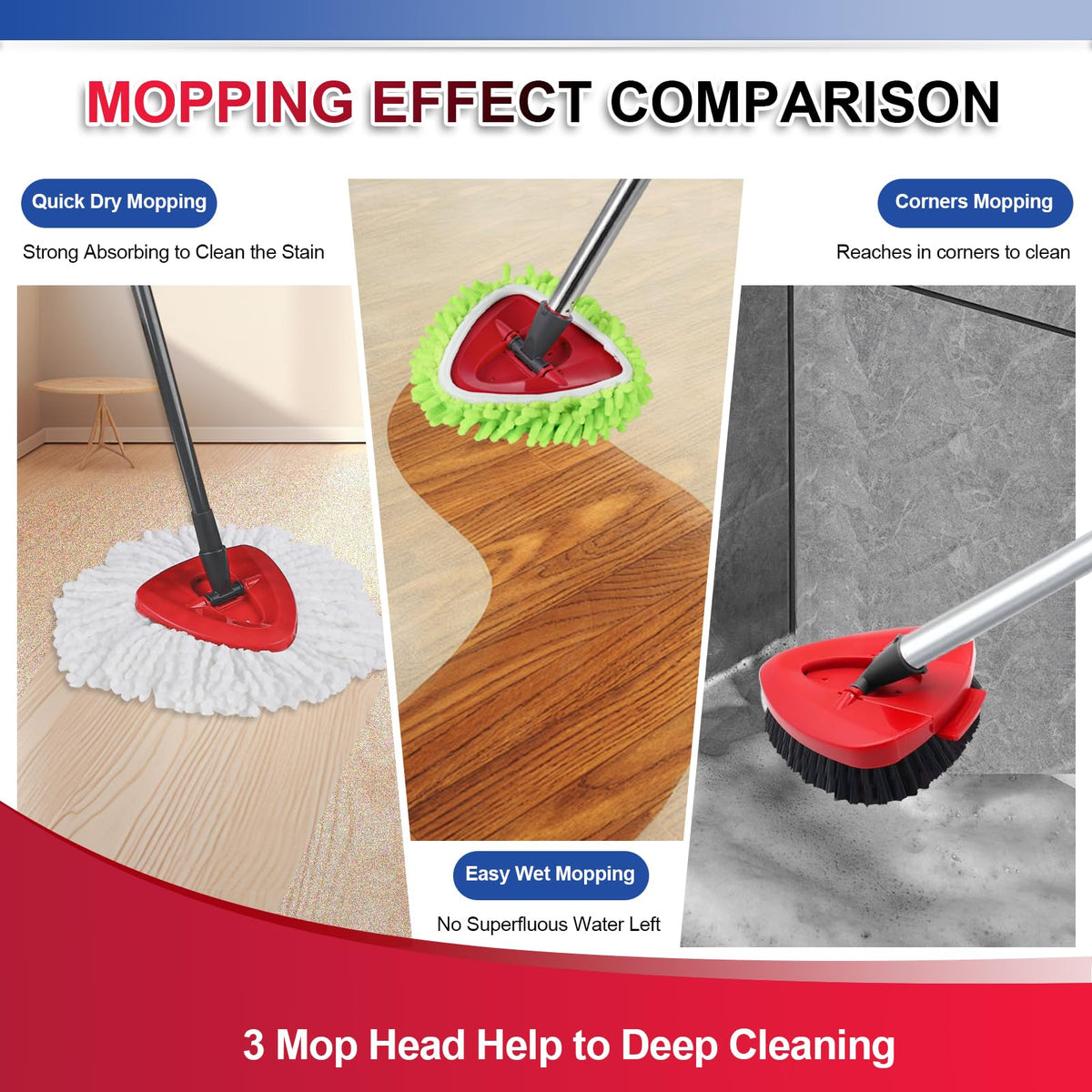 9 Pack Reusable Microfiber Mop Pads Compatible with O (9 Count)