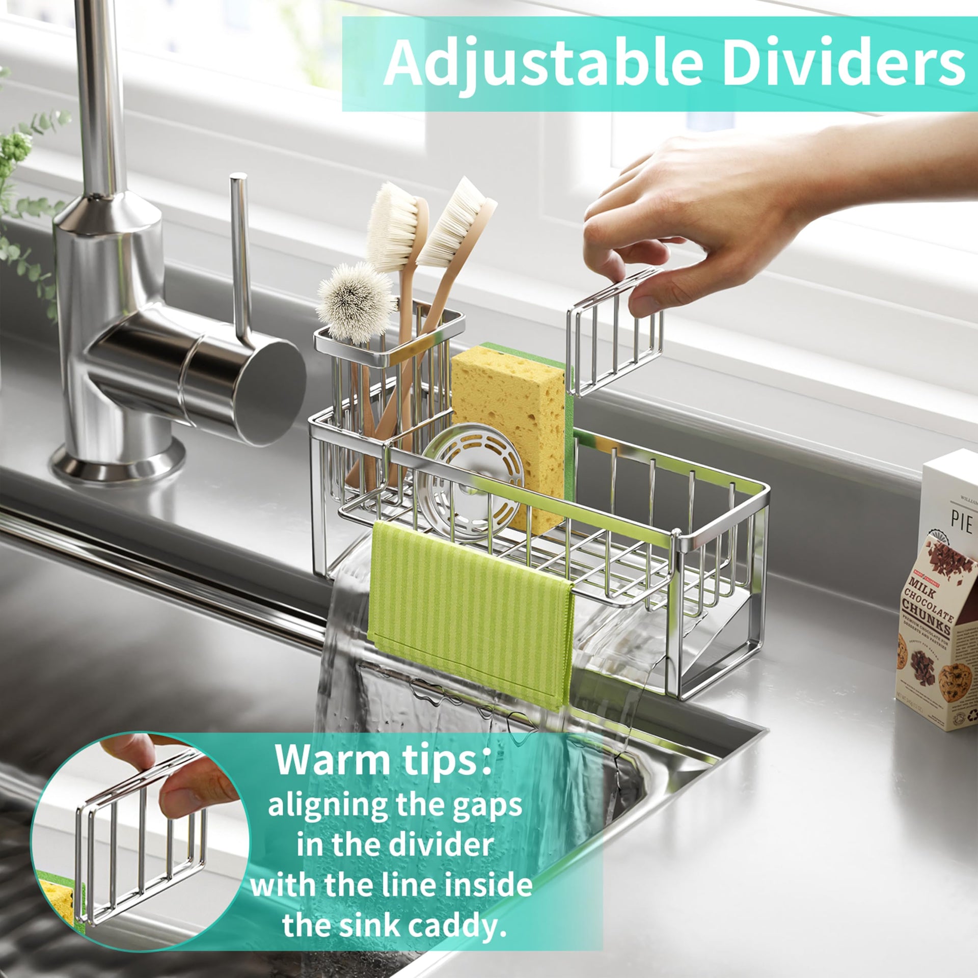 Sponge Holder for Kitchen Sink