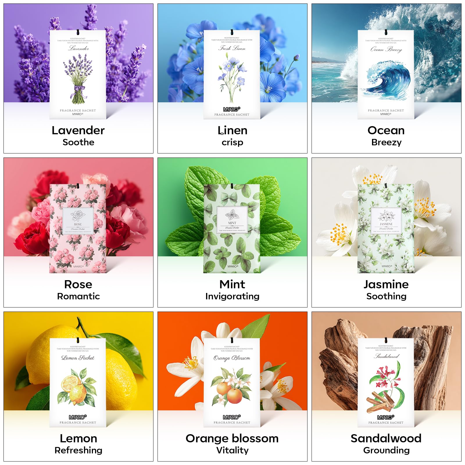 20Pcs Peppermint Scented Sachets (20 Count)