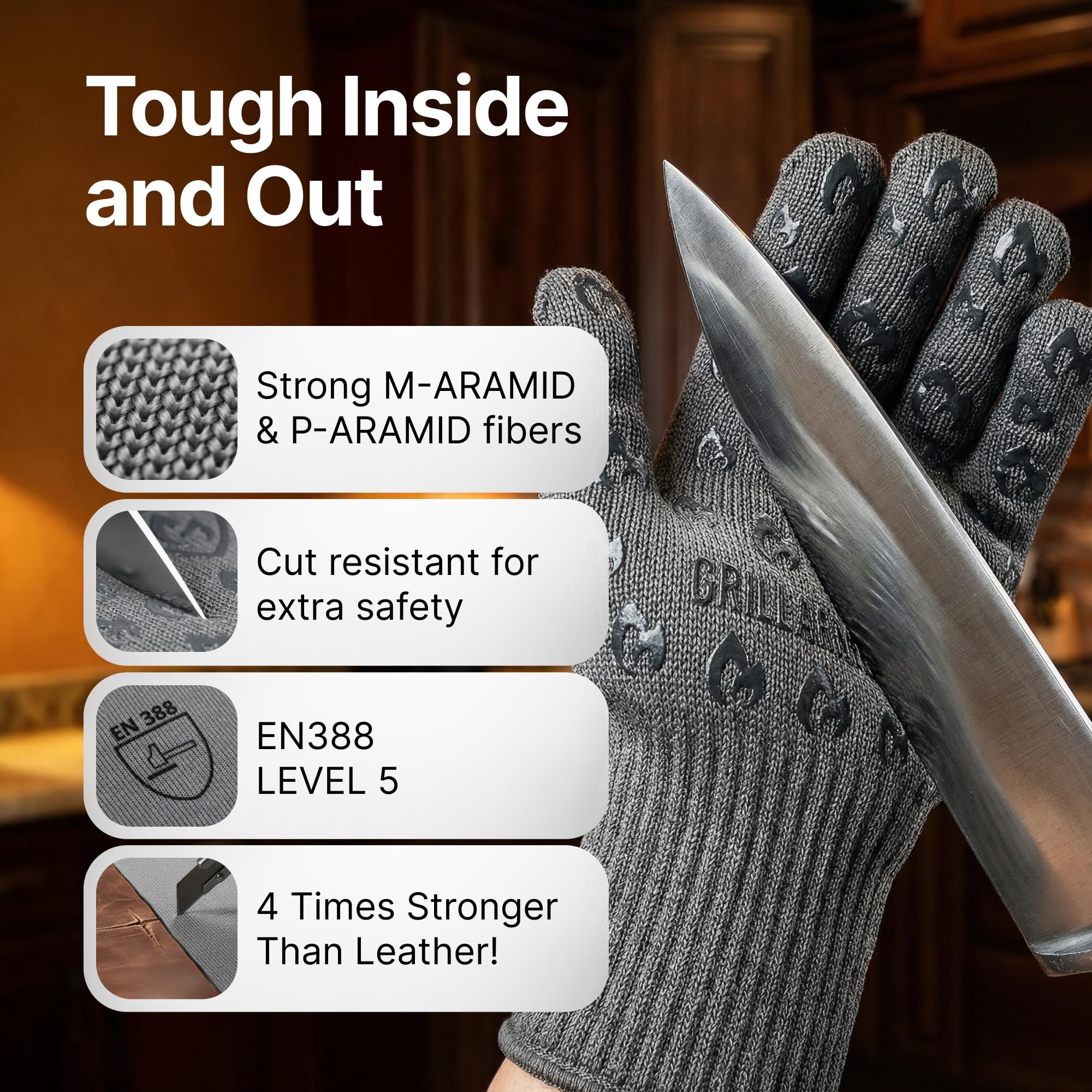 Oven Gloves with Fingers