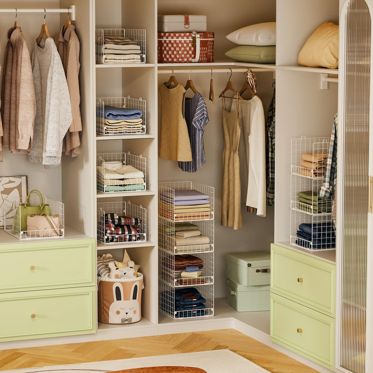 Stackable Closet Organizers and Storage