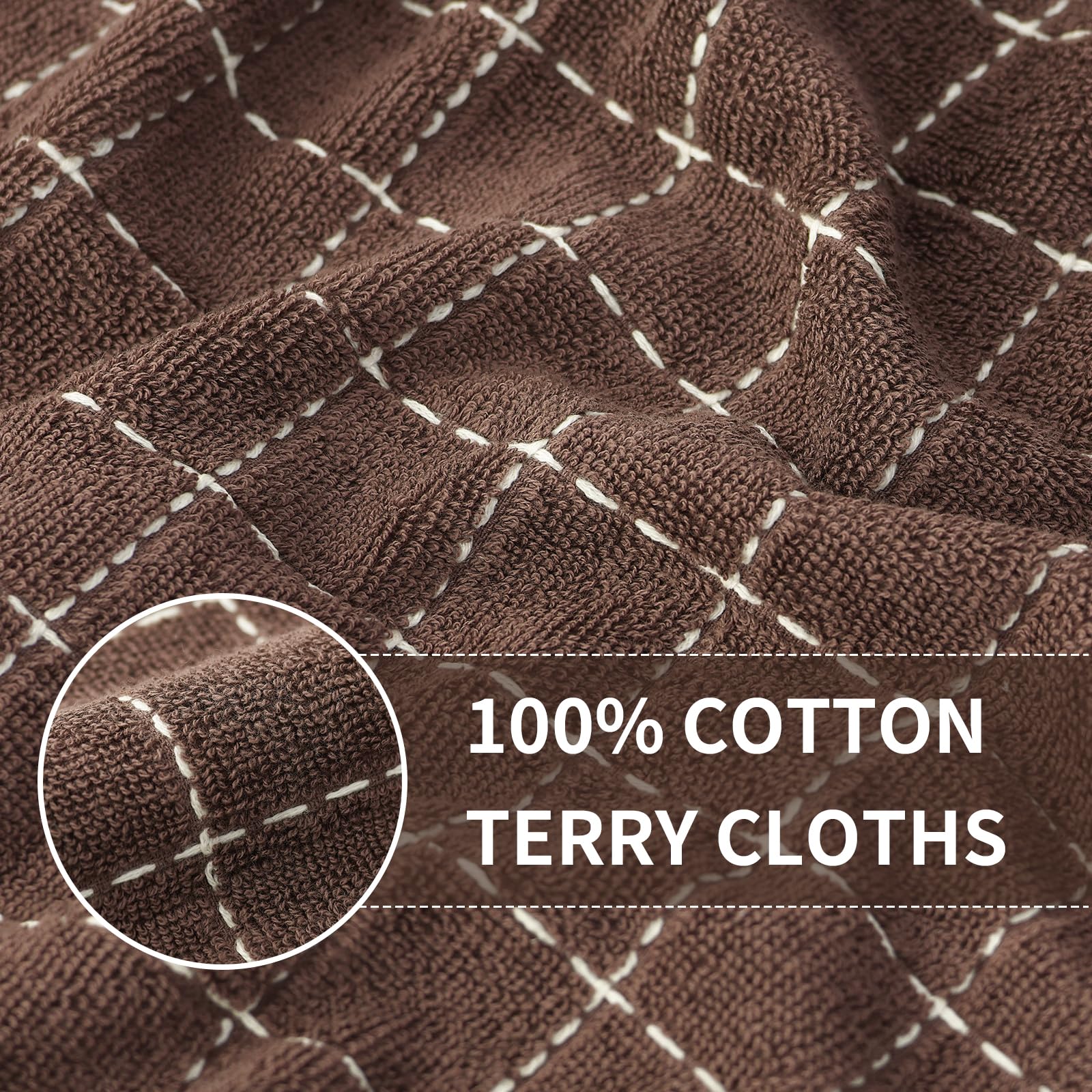 100% Cotton Terry Kitchen Towels (4 Count)