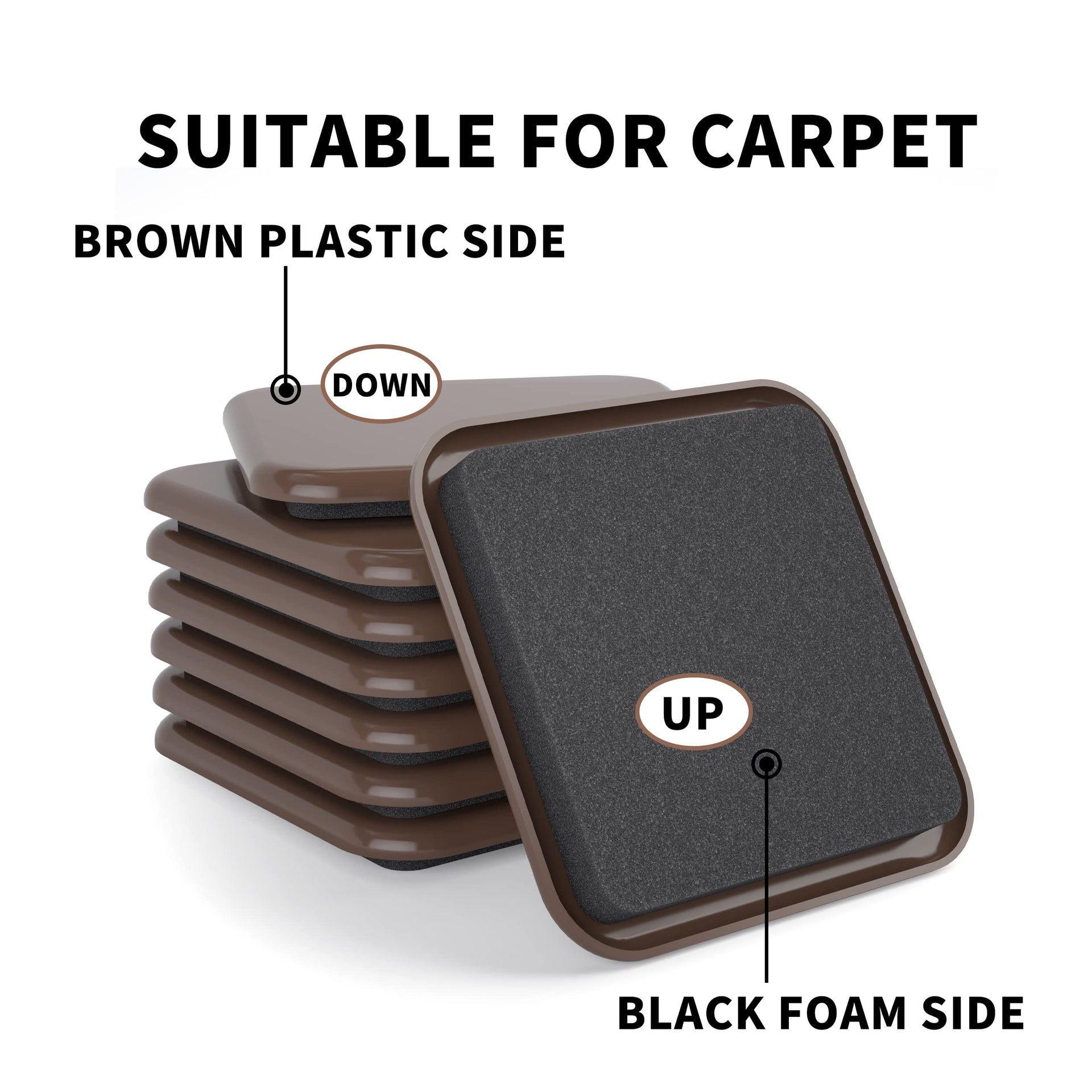 Square Furniture Sliders