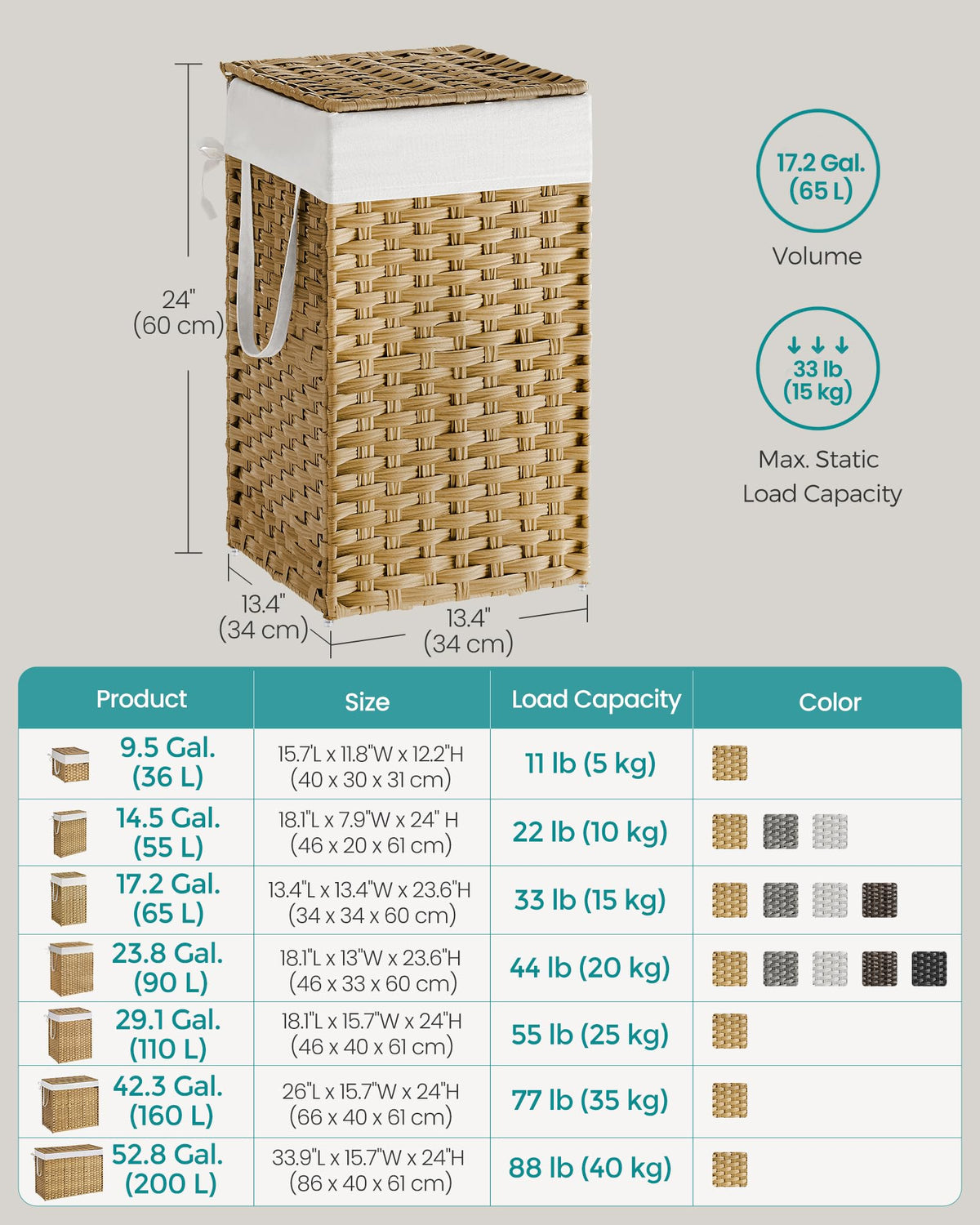 Laundry Hamper with Lid