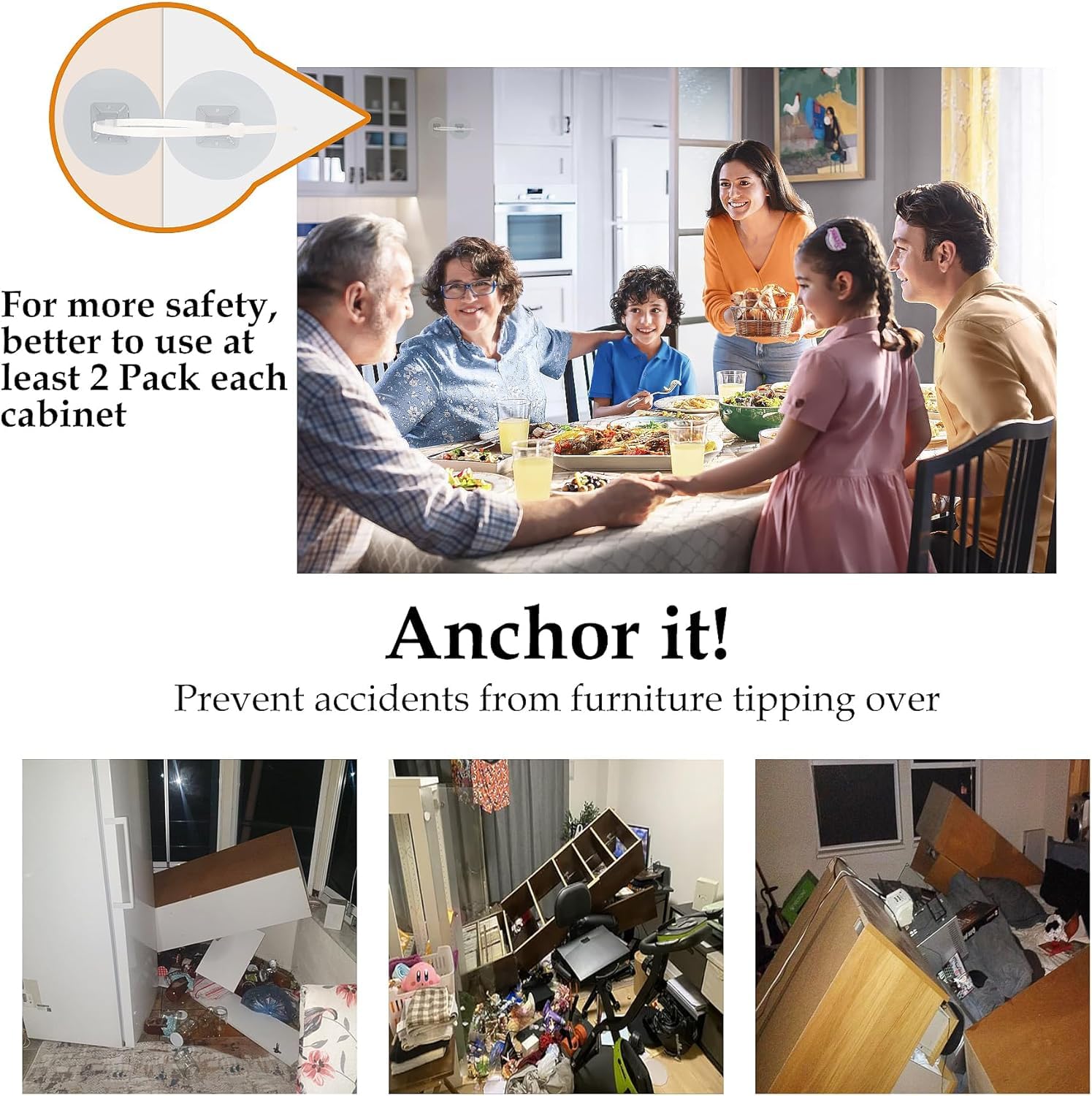 Furniture Anchors (30 Count)