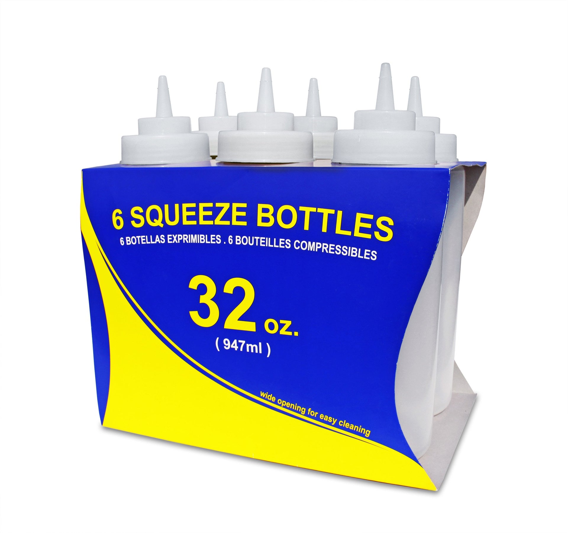 32 oz Clear Squeeze Bottle