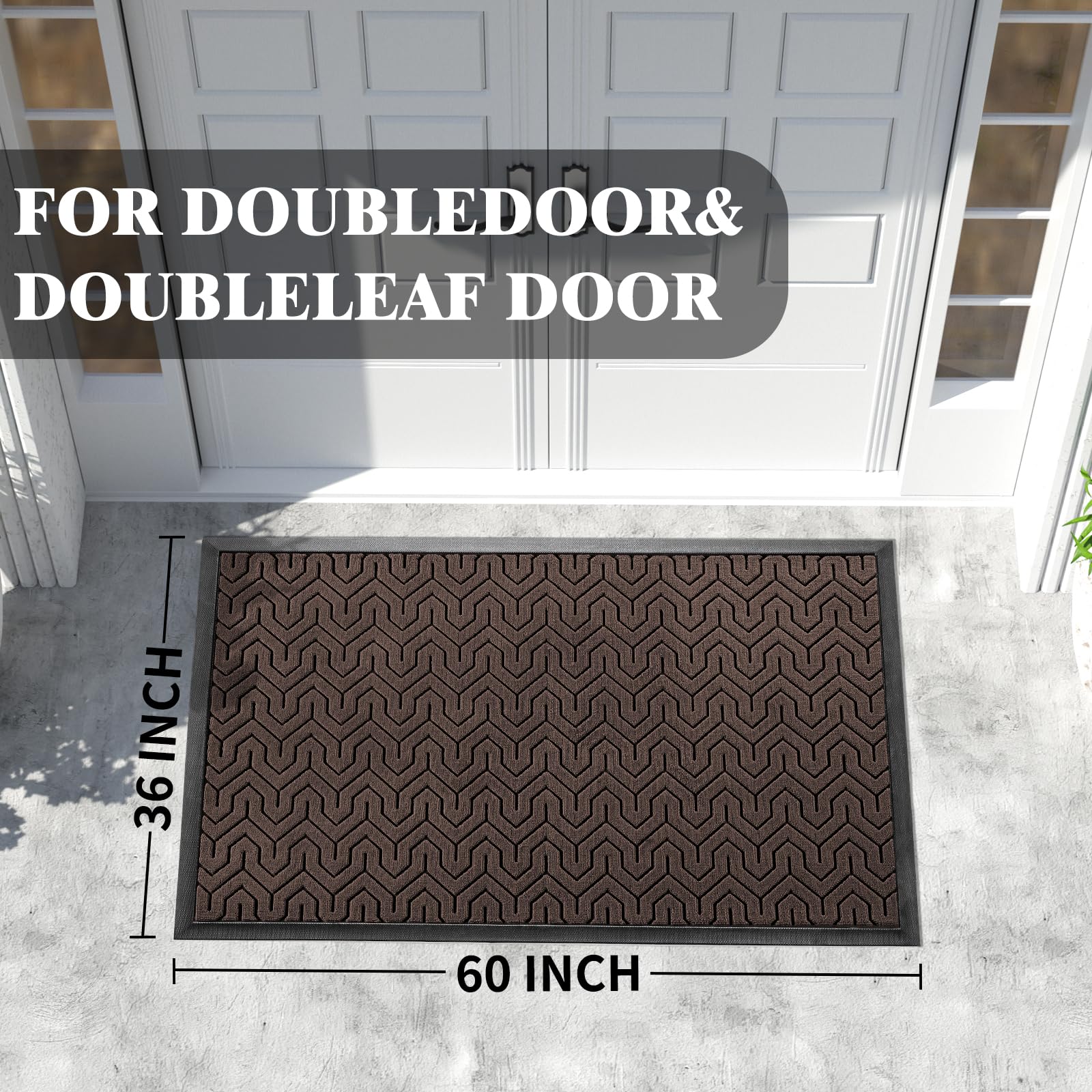 Extra Large Door Mat Outside Entrance 60x36