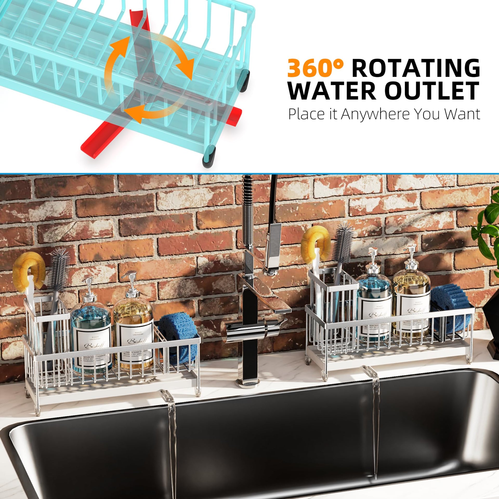 Larger Version Sponge Holder for Kitchen Sink