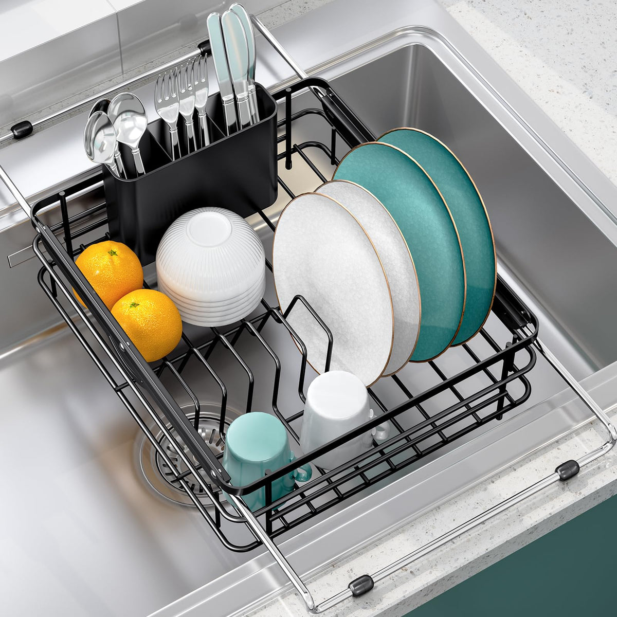 in Sink Dish Drying Racks