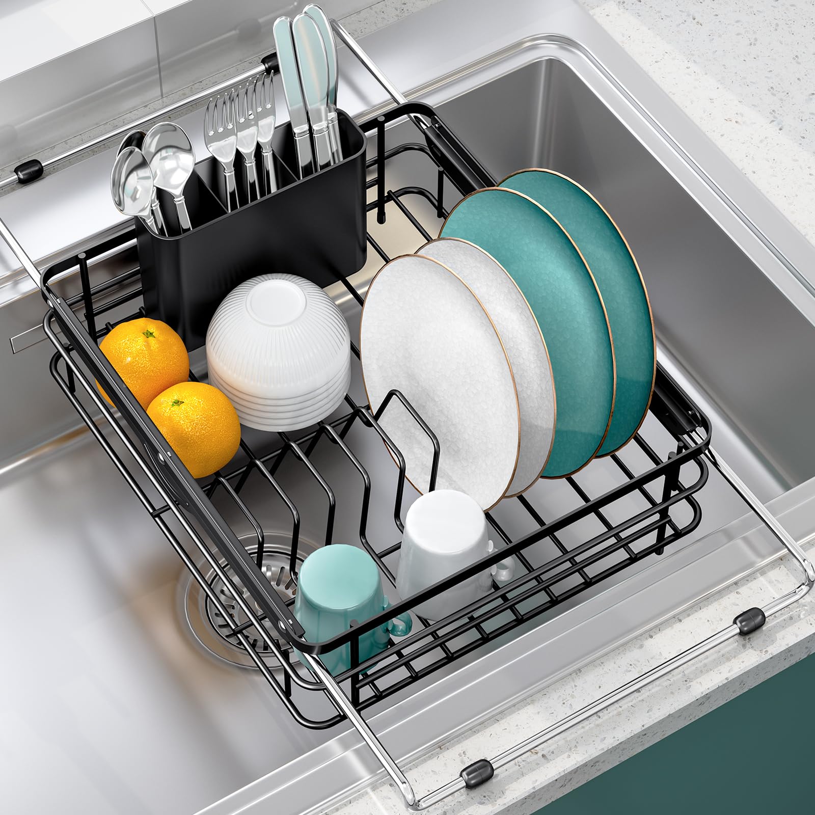 in Sink Dish Drying Racks