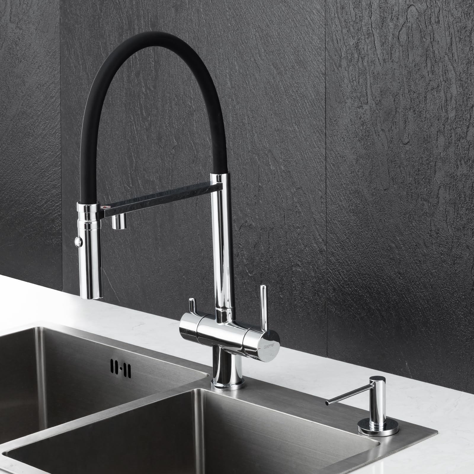 Soap Dispenser for Kitchen Sink Polished Chrome